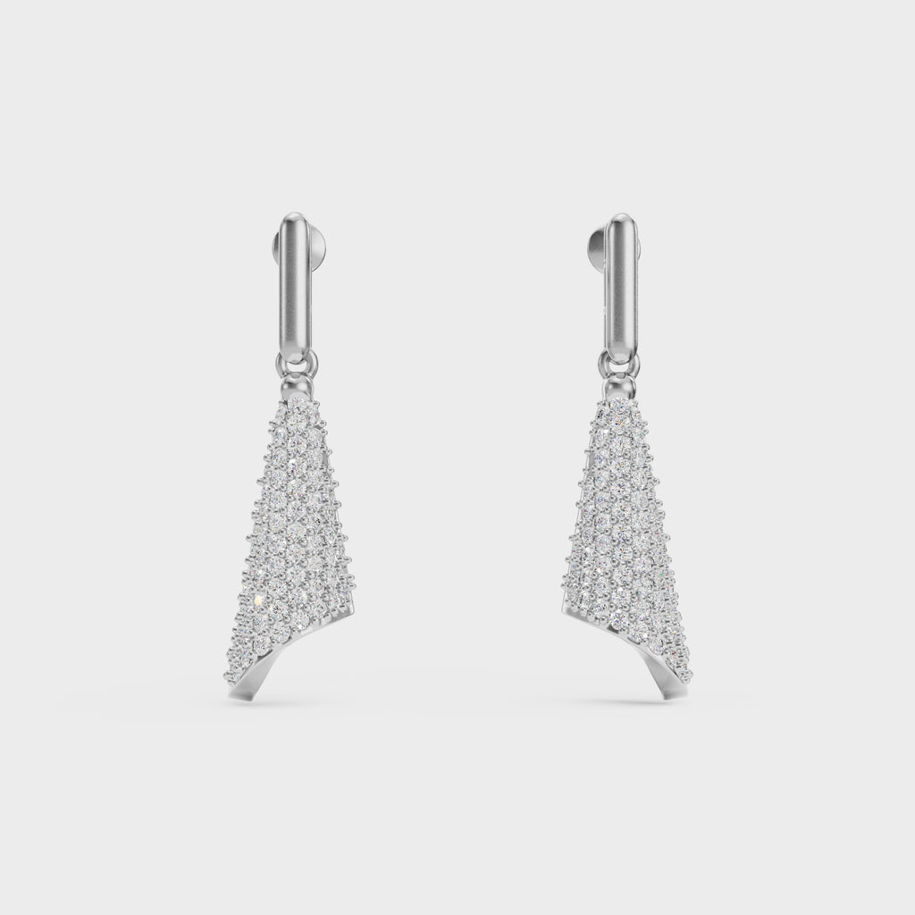 Twisted Triangle Diamond Danglers