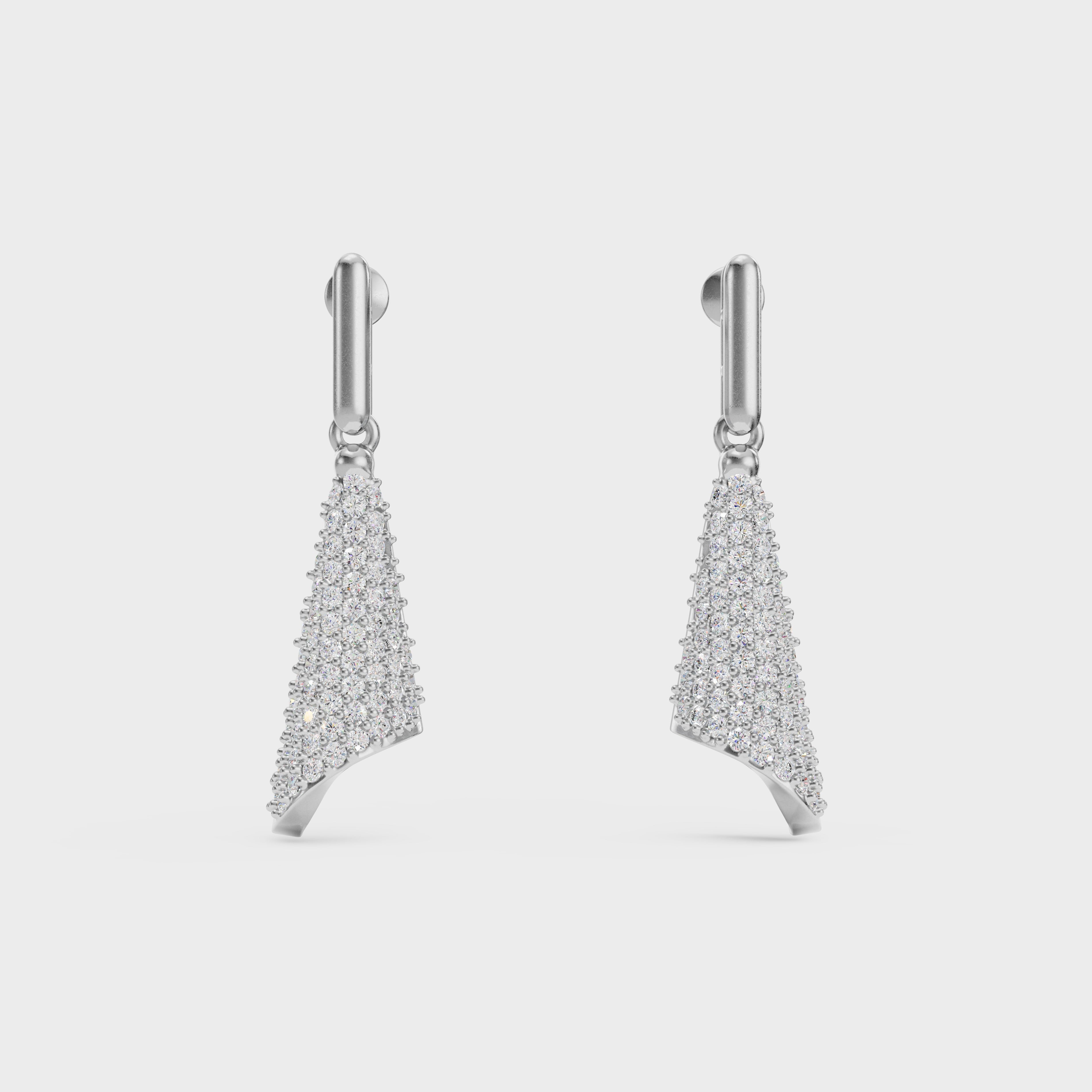 Twisted Triangle Diamond Danglers
