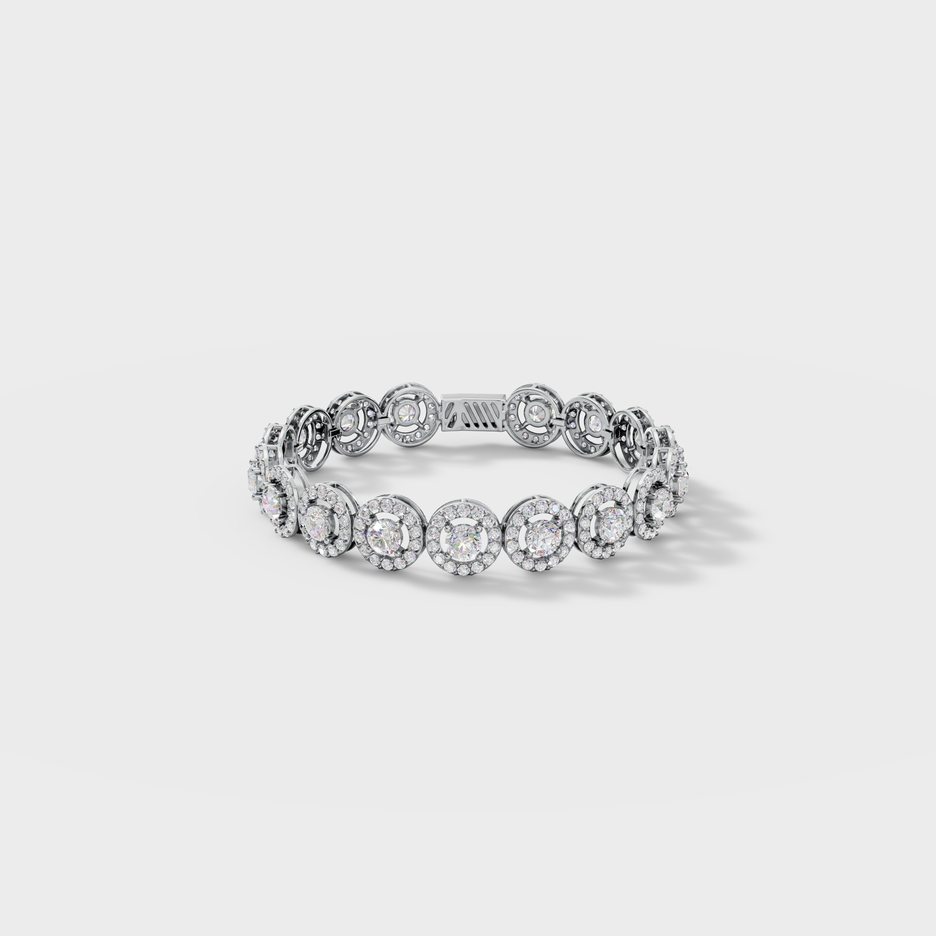 Halo Diamond Bracelet