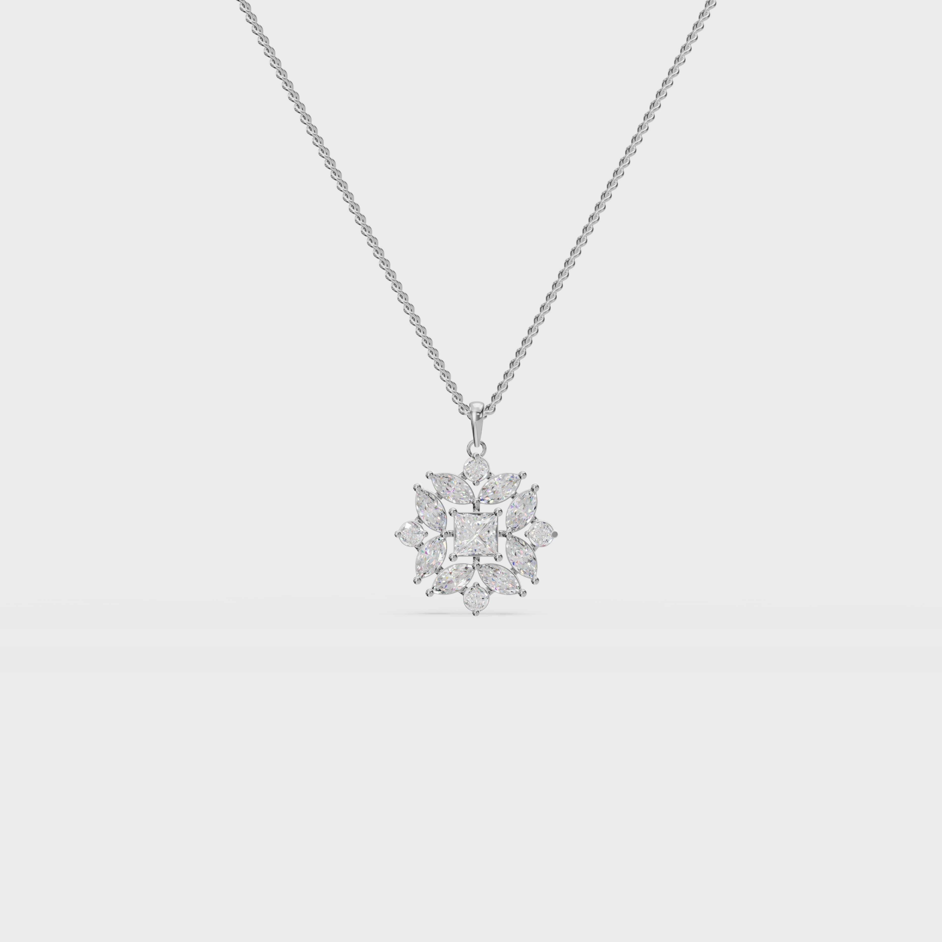 Geometric bloom pendant