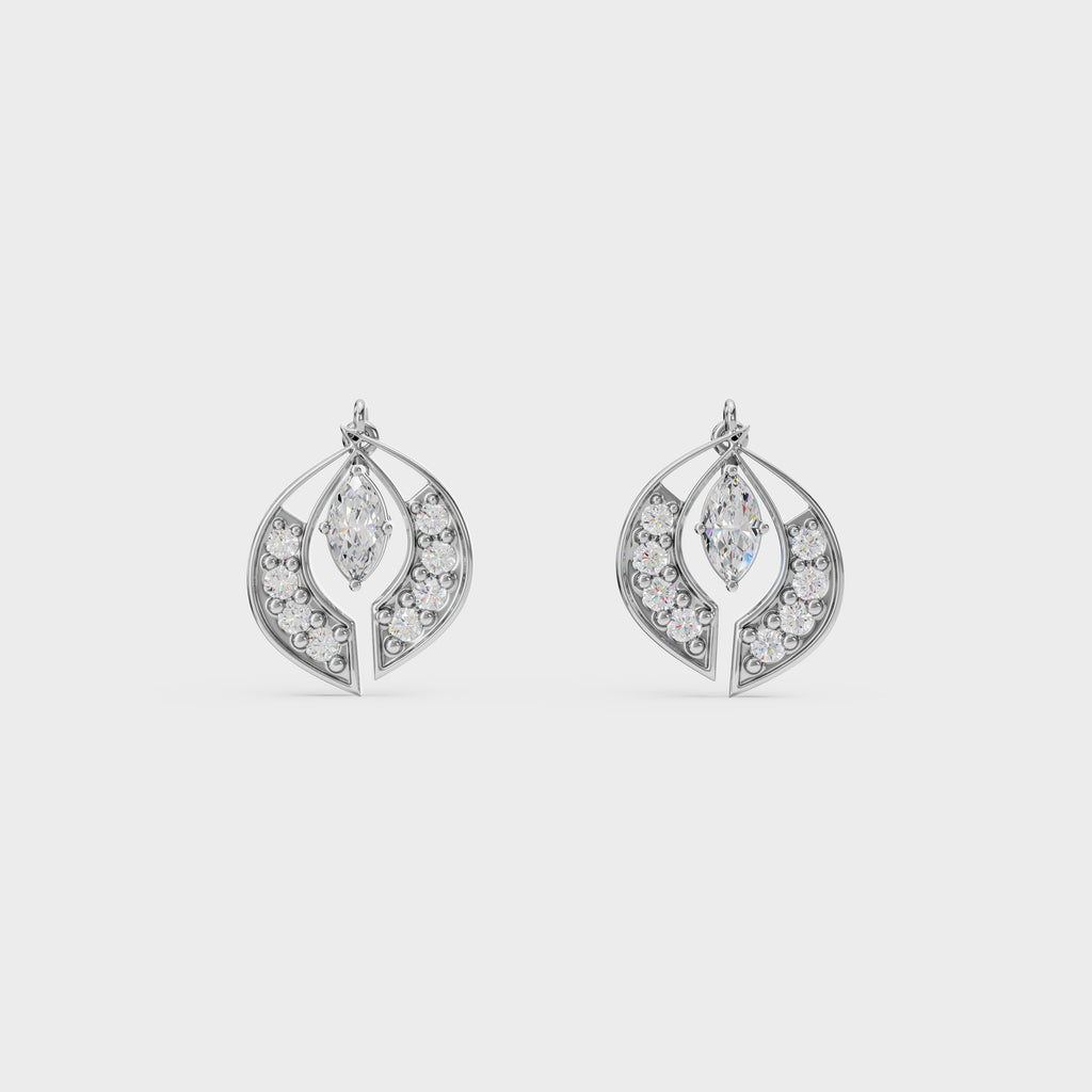 Marquise Cut 2 in 1 Stud And Drops