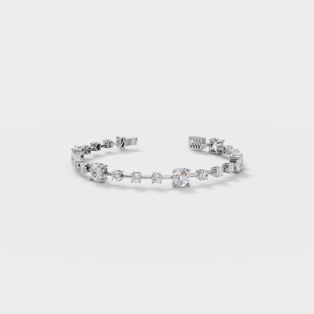 Elegant Round Cut Cubic Zirconia Tennis Bracelet