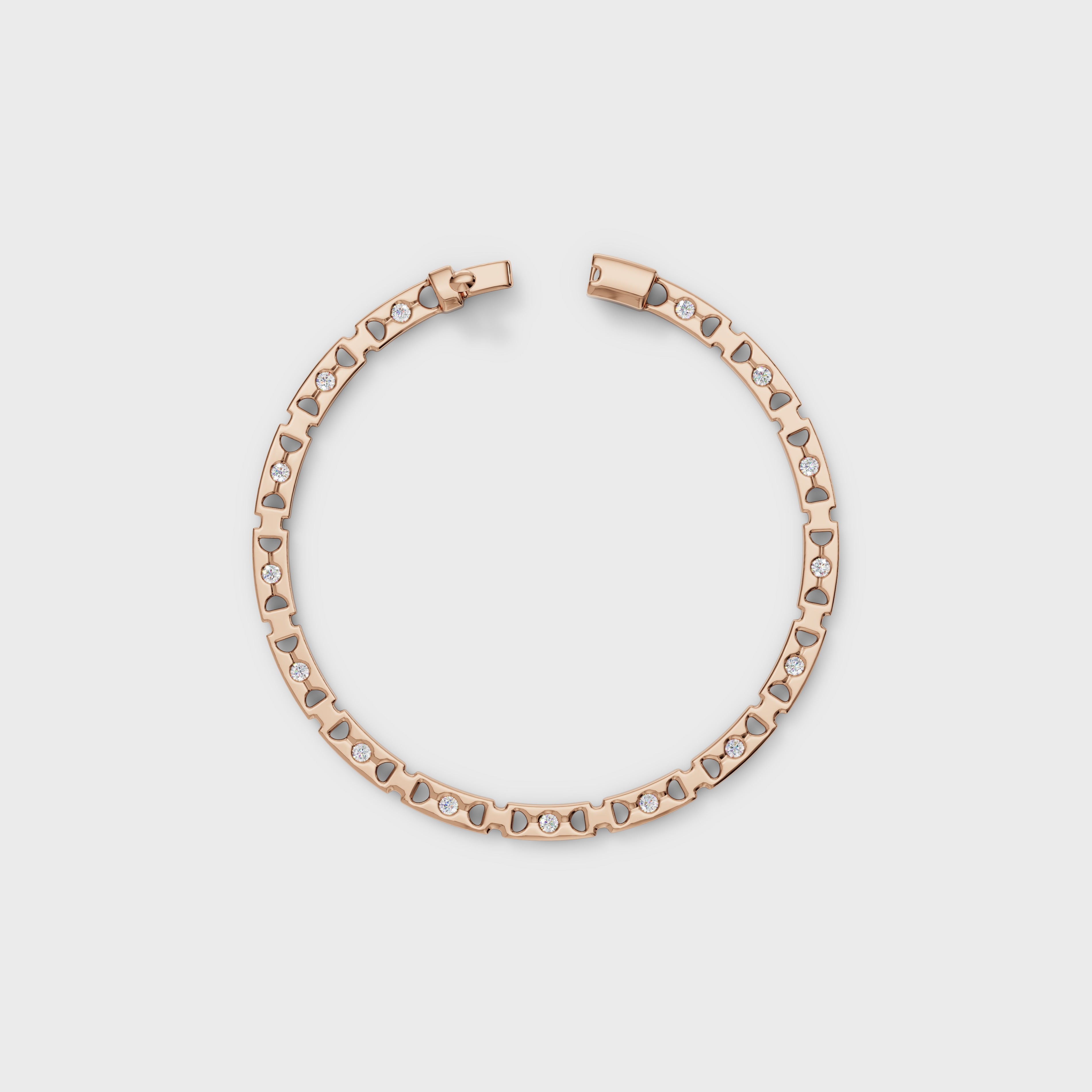 Aurora Round Cut Tennis Bracelet