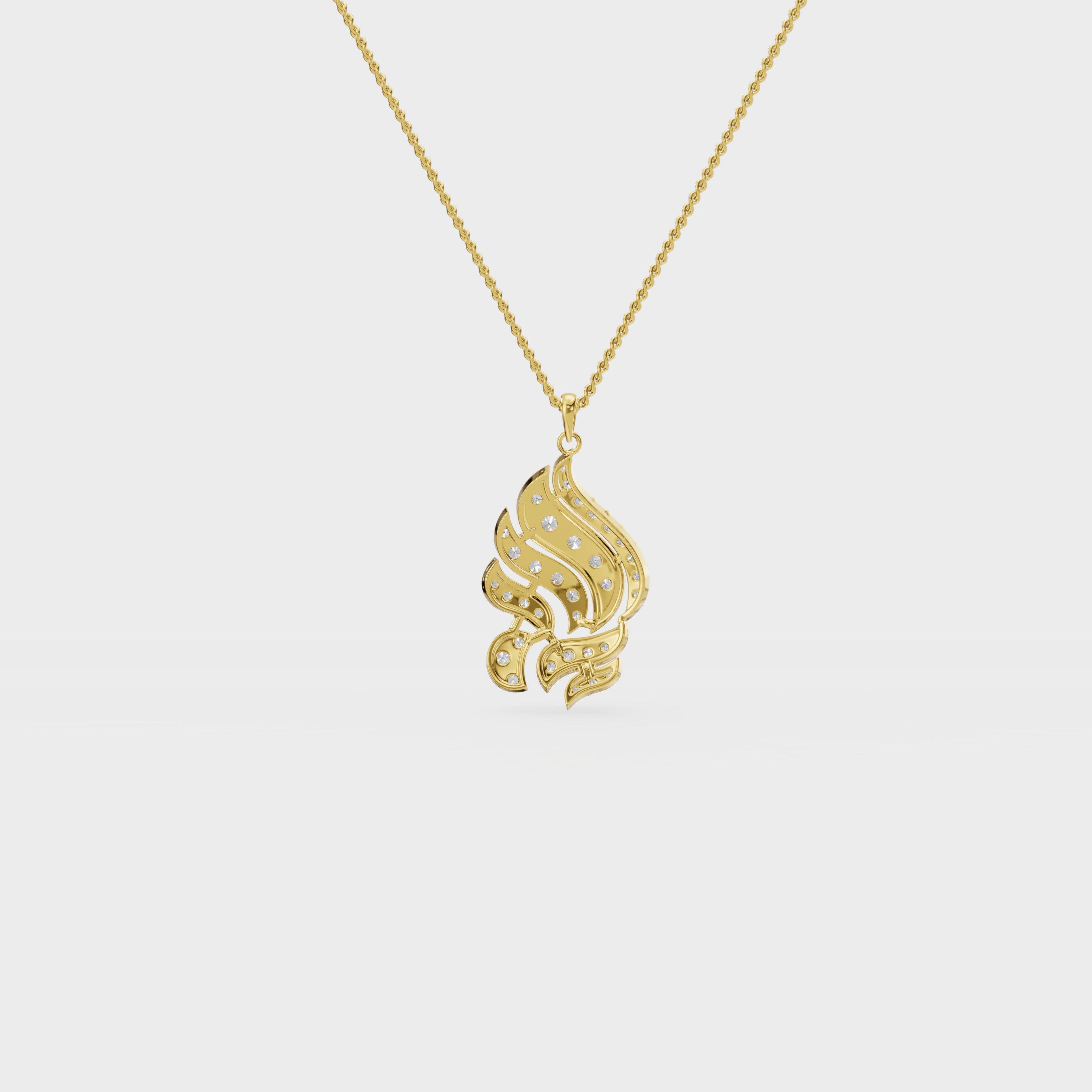 Aurora Fire Diamond Pendant