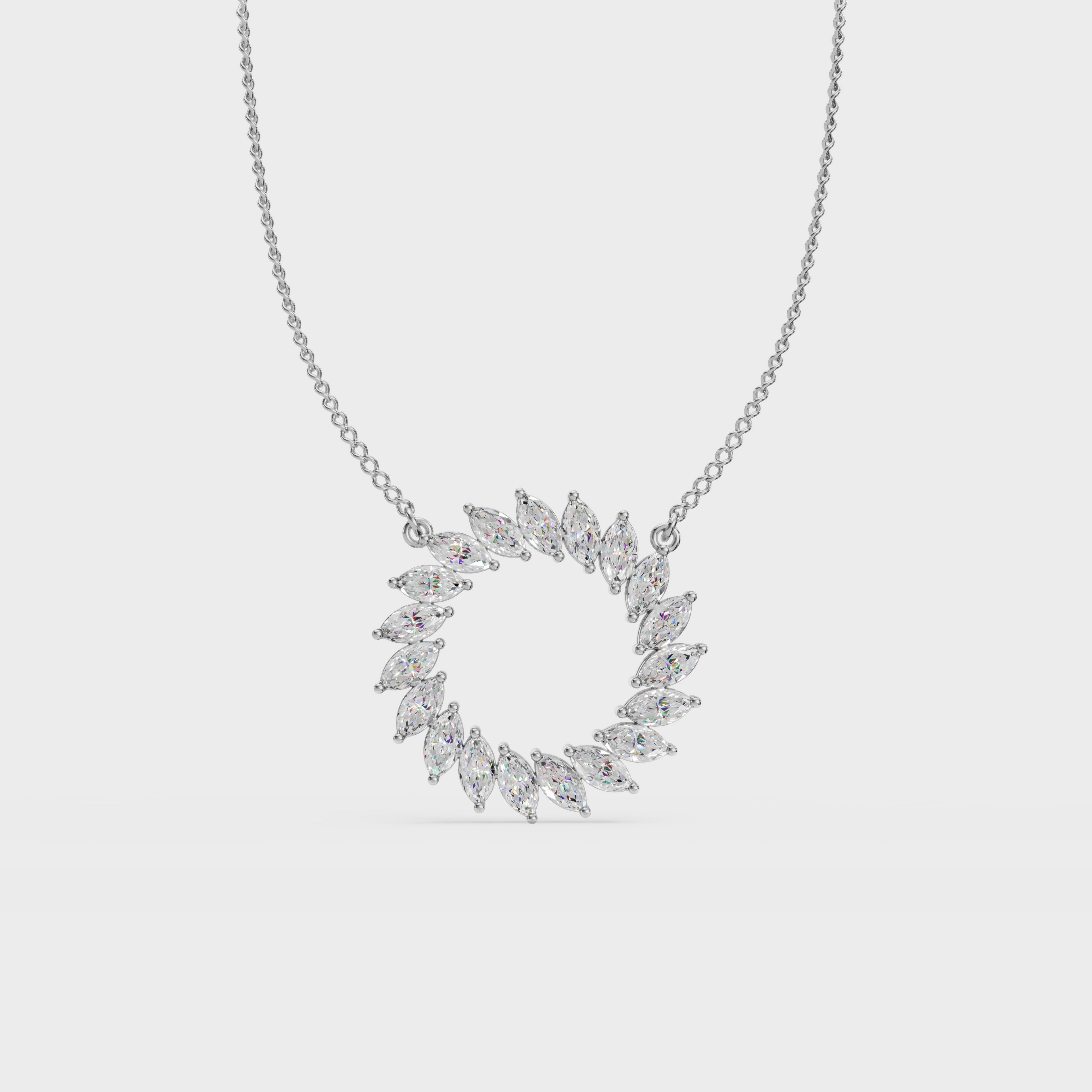 Circle Floral Burst Pendant