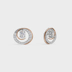 2 in One Oval cut stud & Earrings