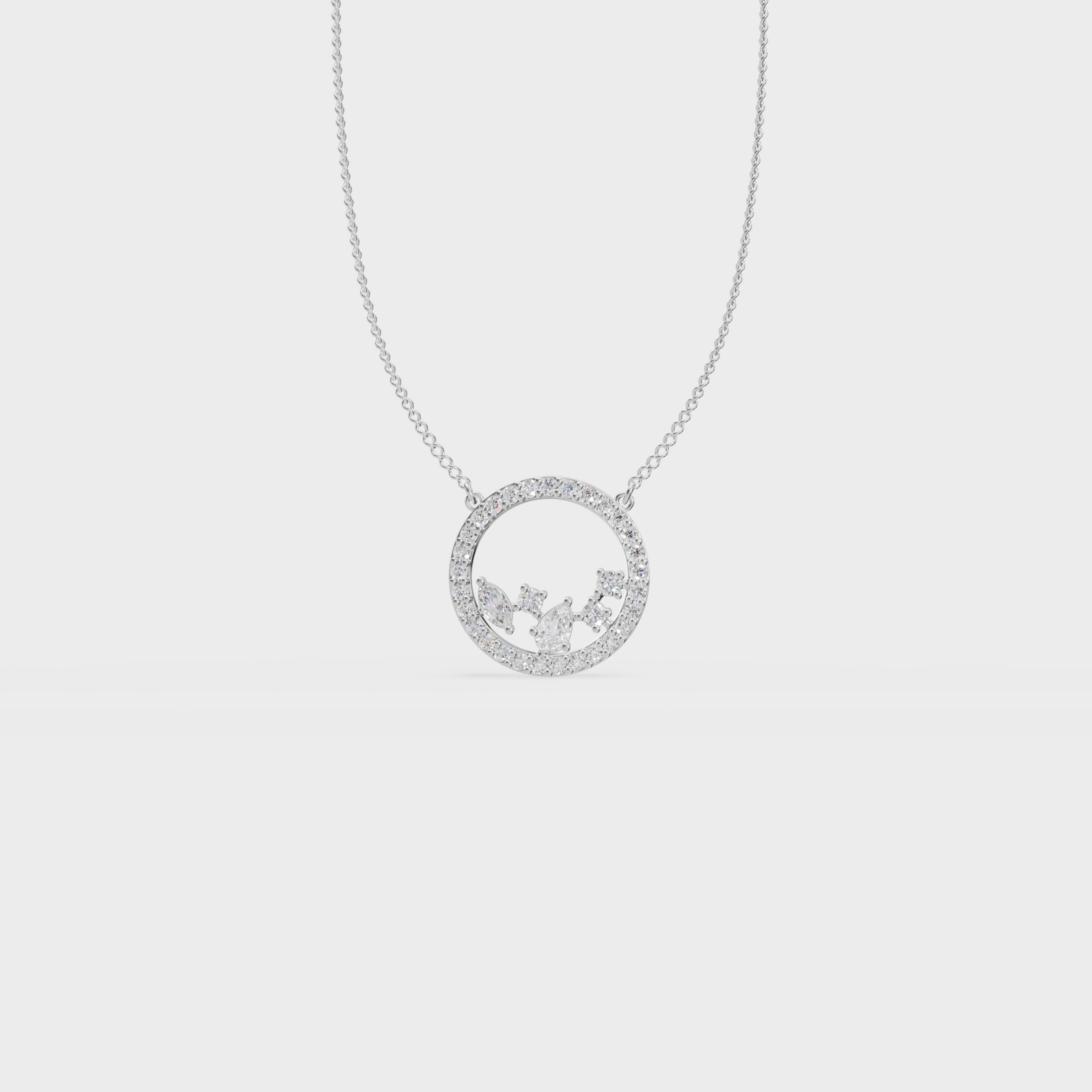 Celestial circle pendant