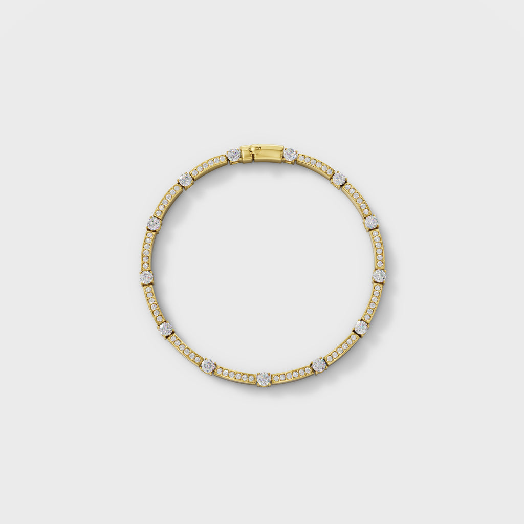 Diamond Station Cuff Bracelet