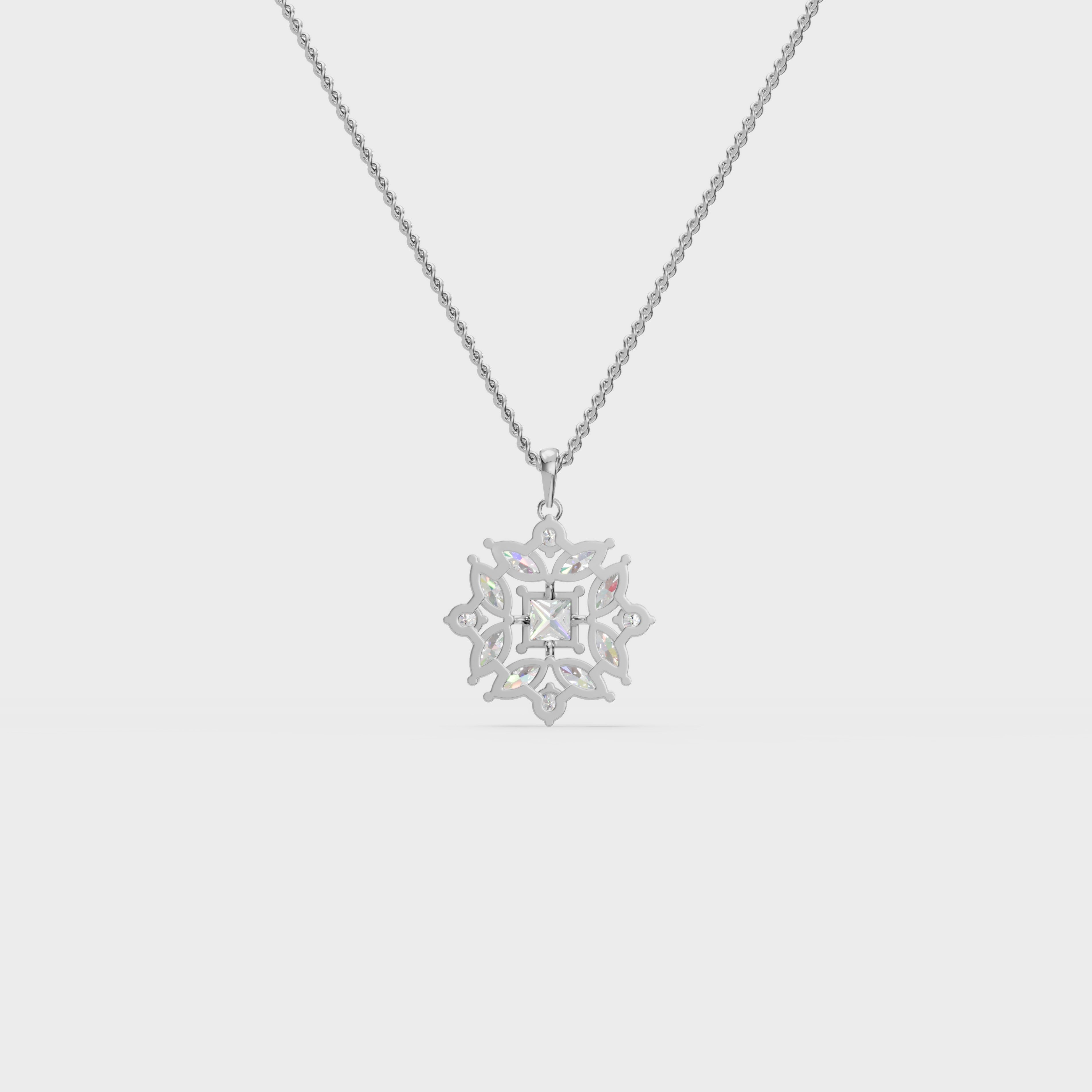 Geometric bloom pendant