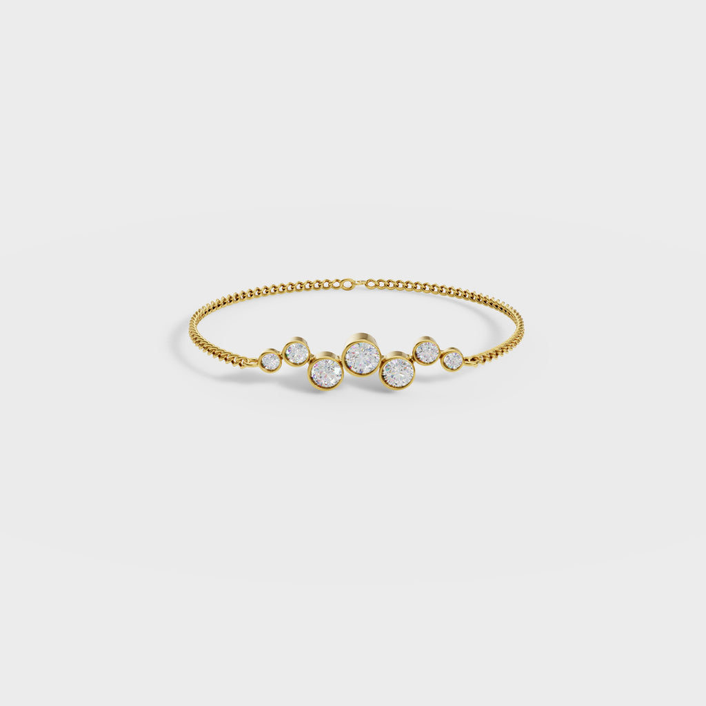 Sparkling Bezel Set Crystal Bracelet