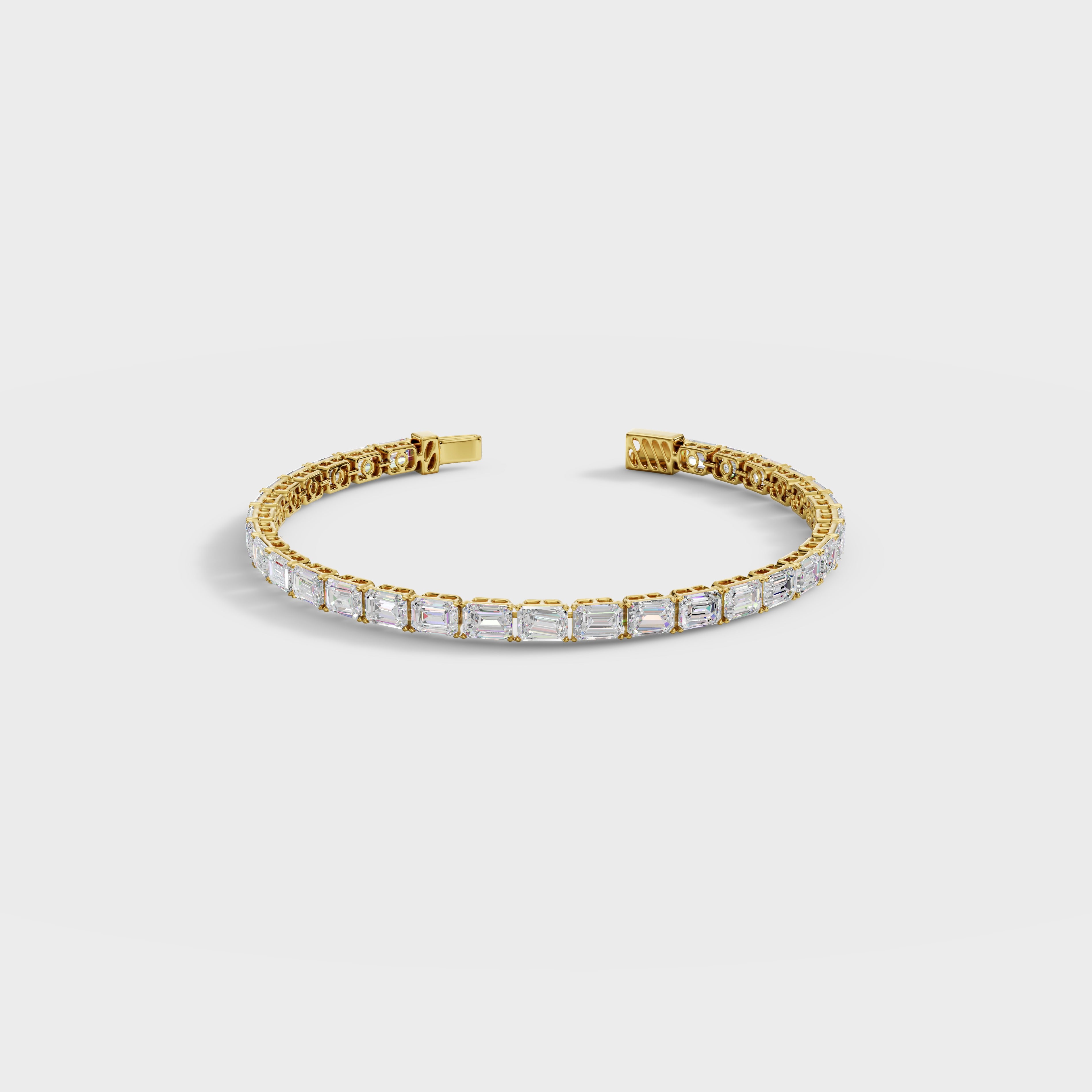 Classic Emerald Cut Diamond Bracelet