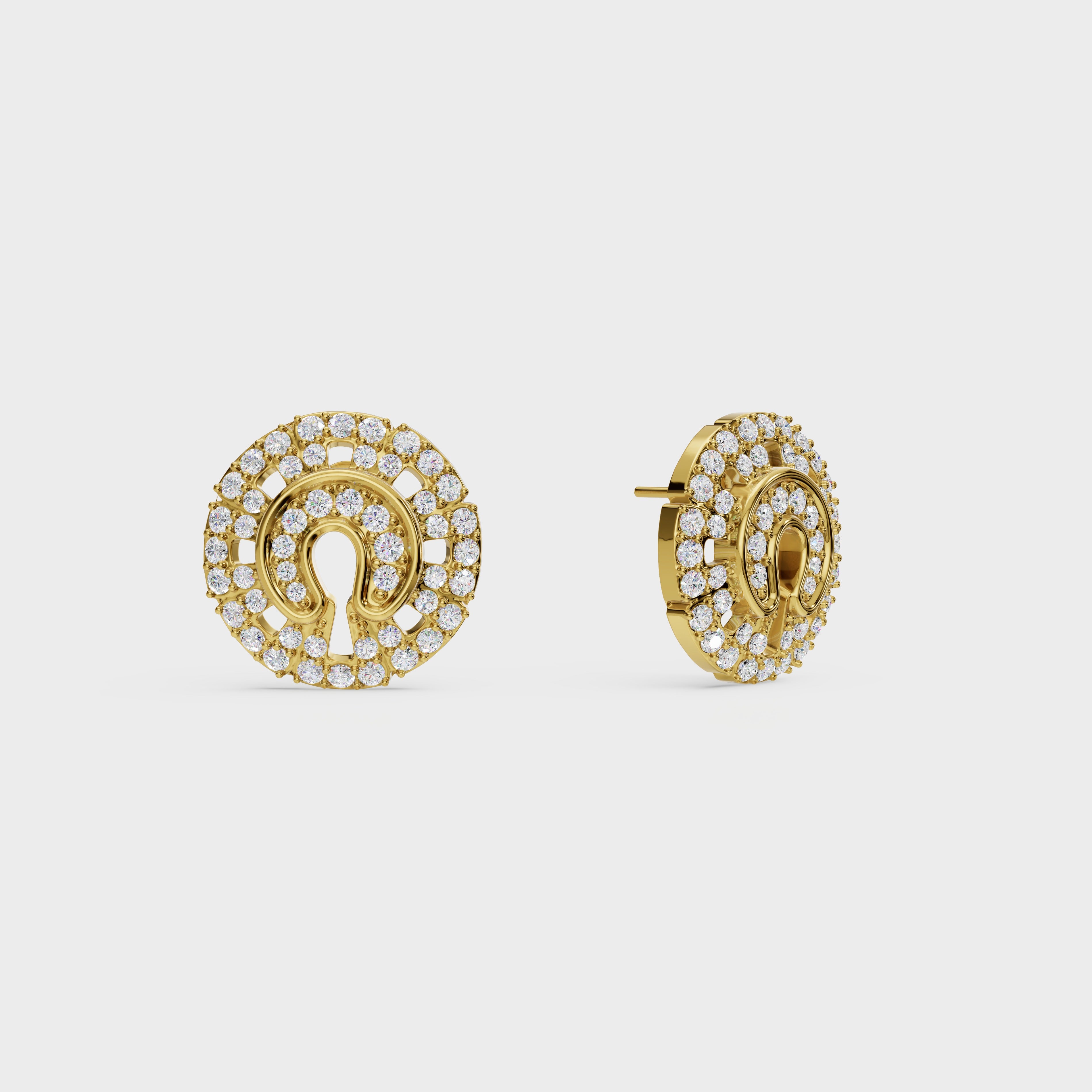 Sunburst Bloom Diamond Earrings