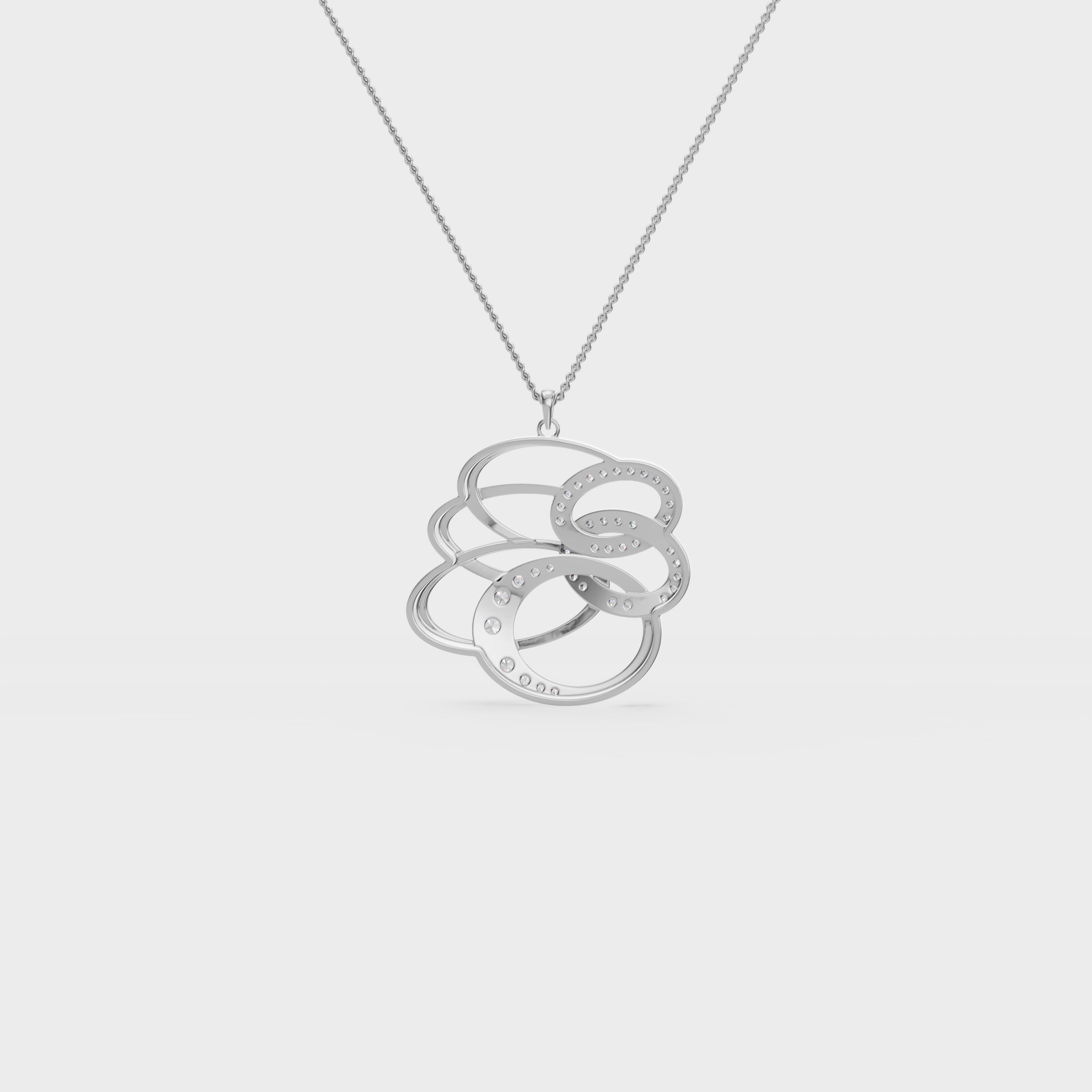 Figure Dual Swirl Pendant