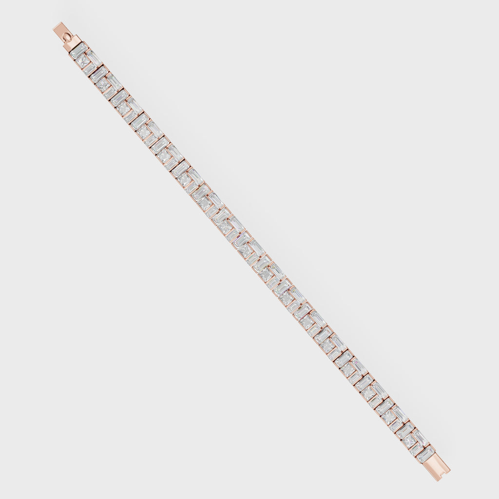 Men's Baguette Diamond Bracelet