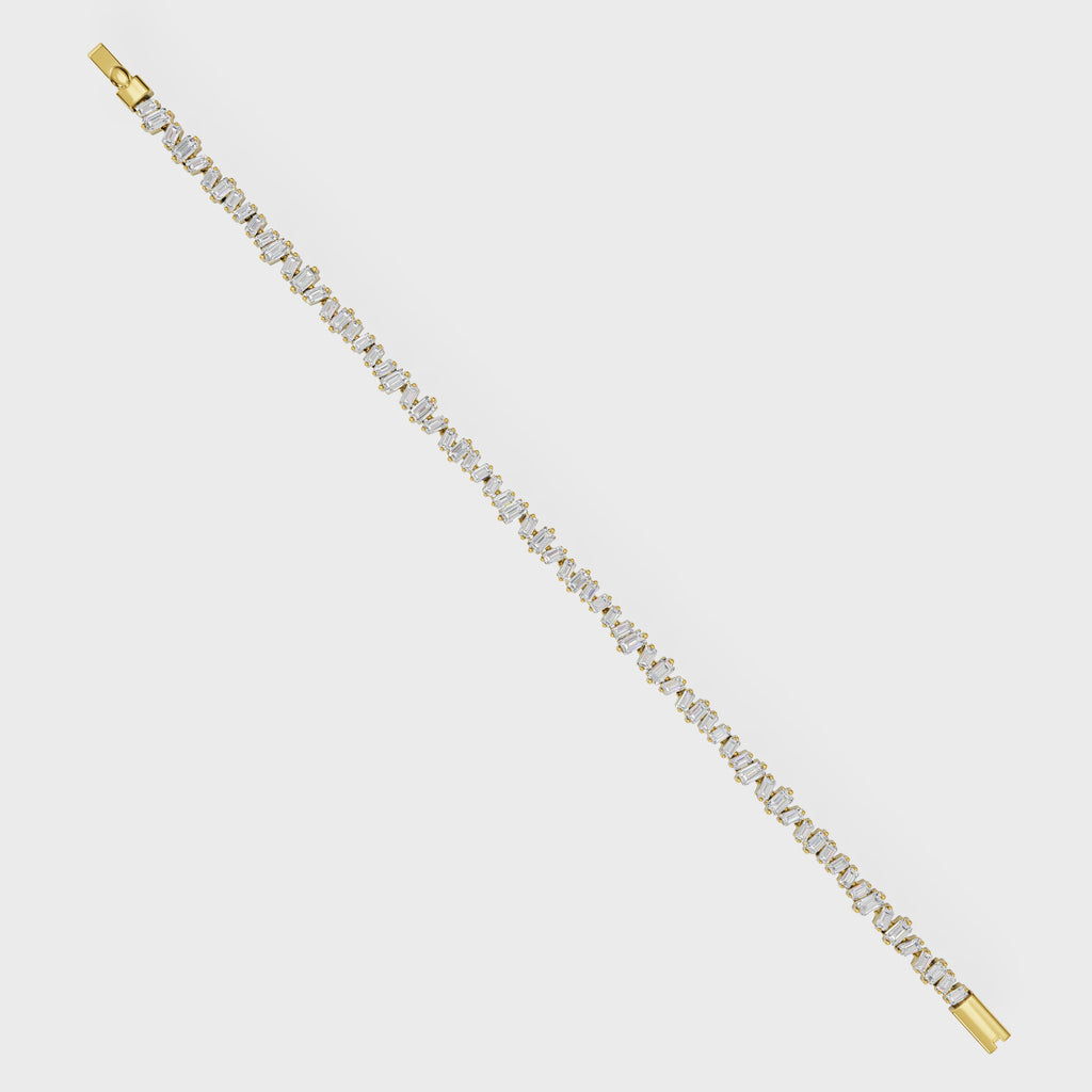 Linear Luxe Baguette Cut Bracelet