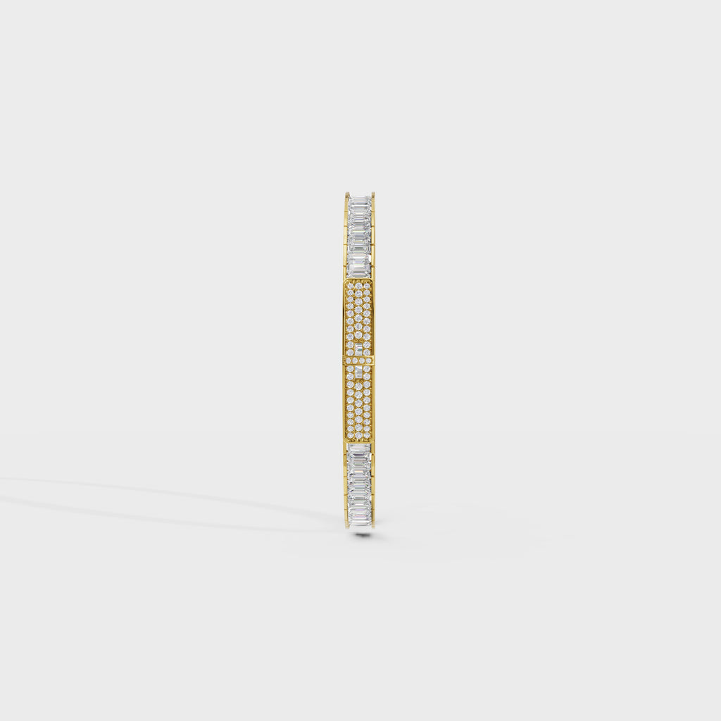 Eternity Baguette Luxe Men's Bangle