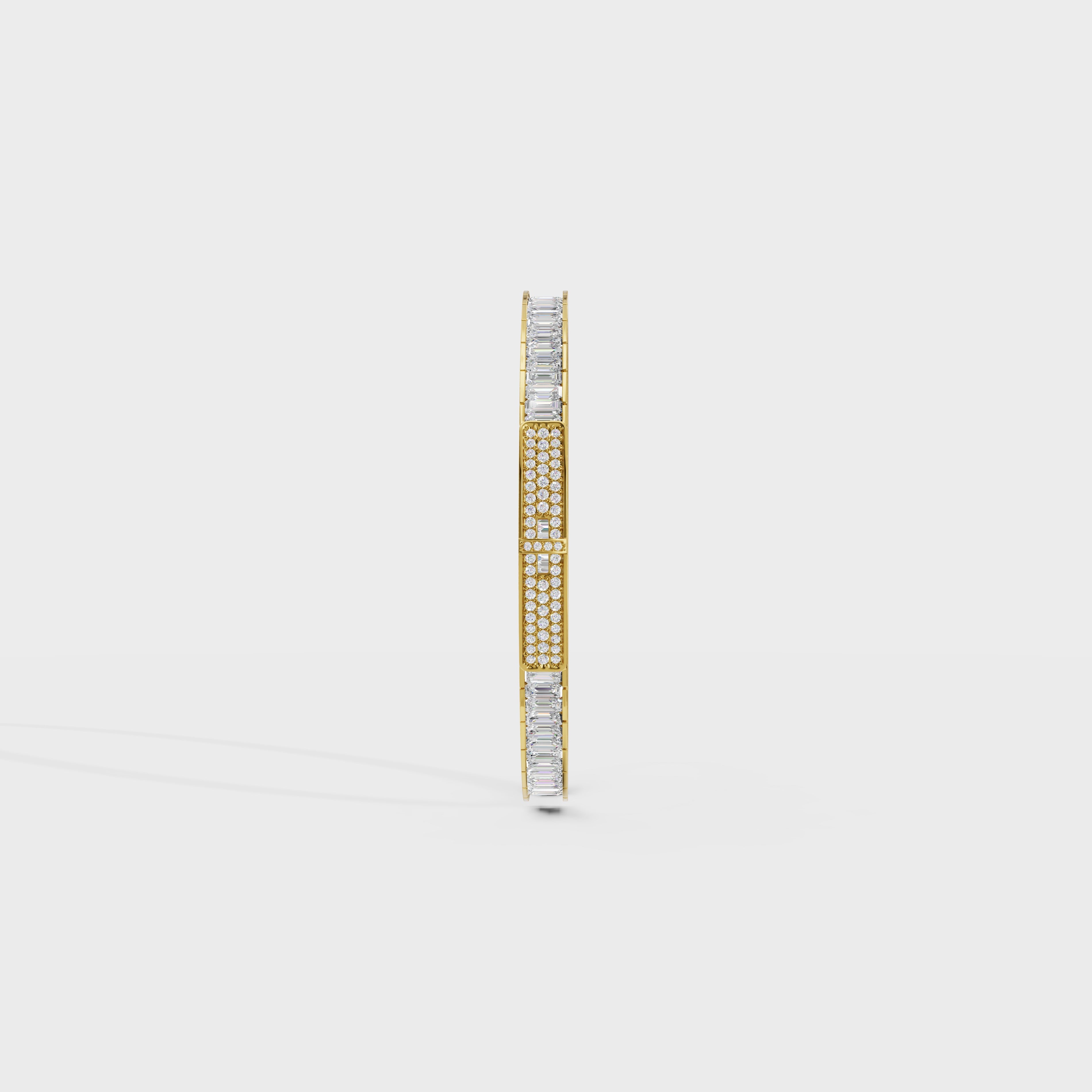 Eternity Baguette Luxe Men's Bangle