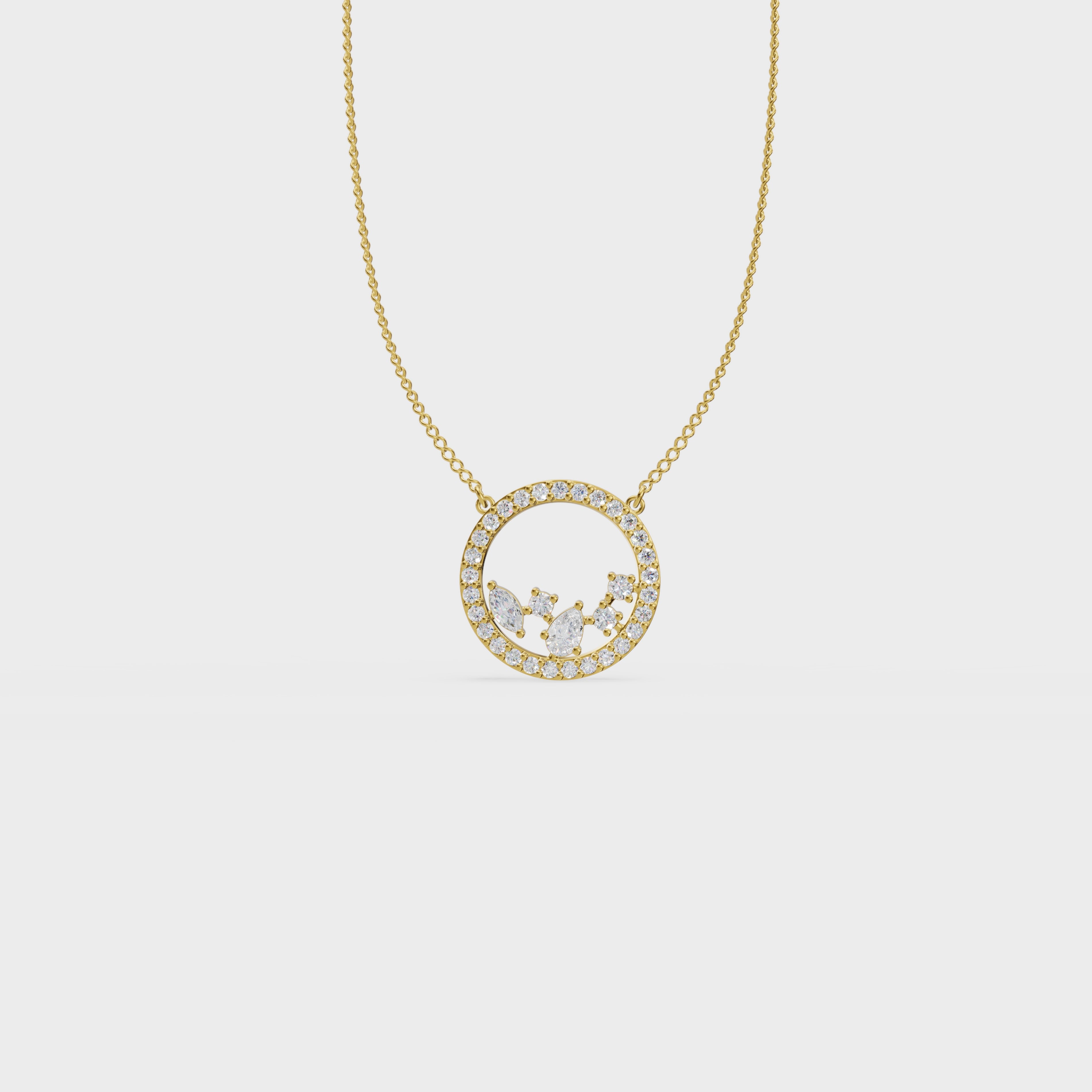Celestial circle pendant