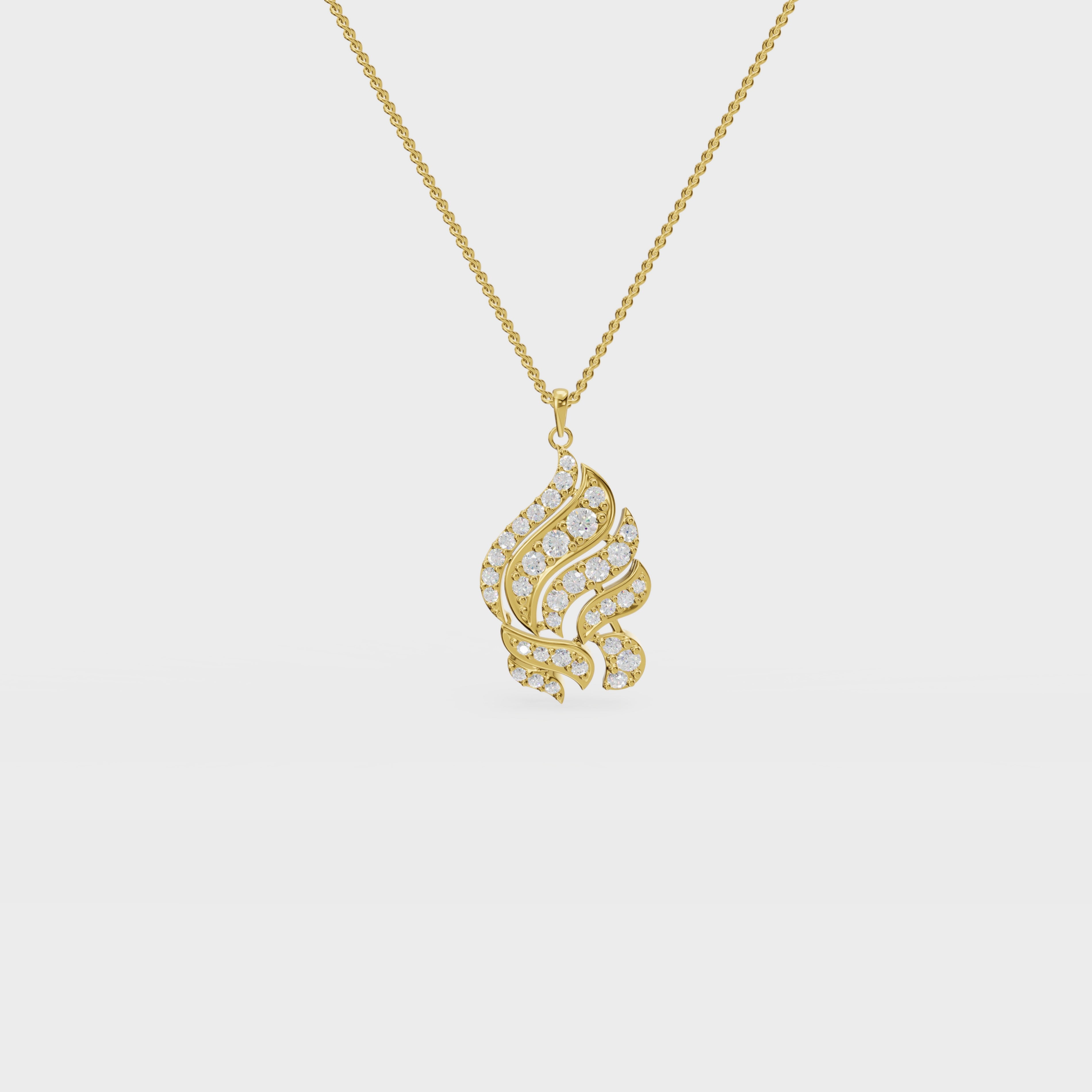 Aurora Fire Diamond Pendant