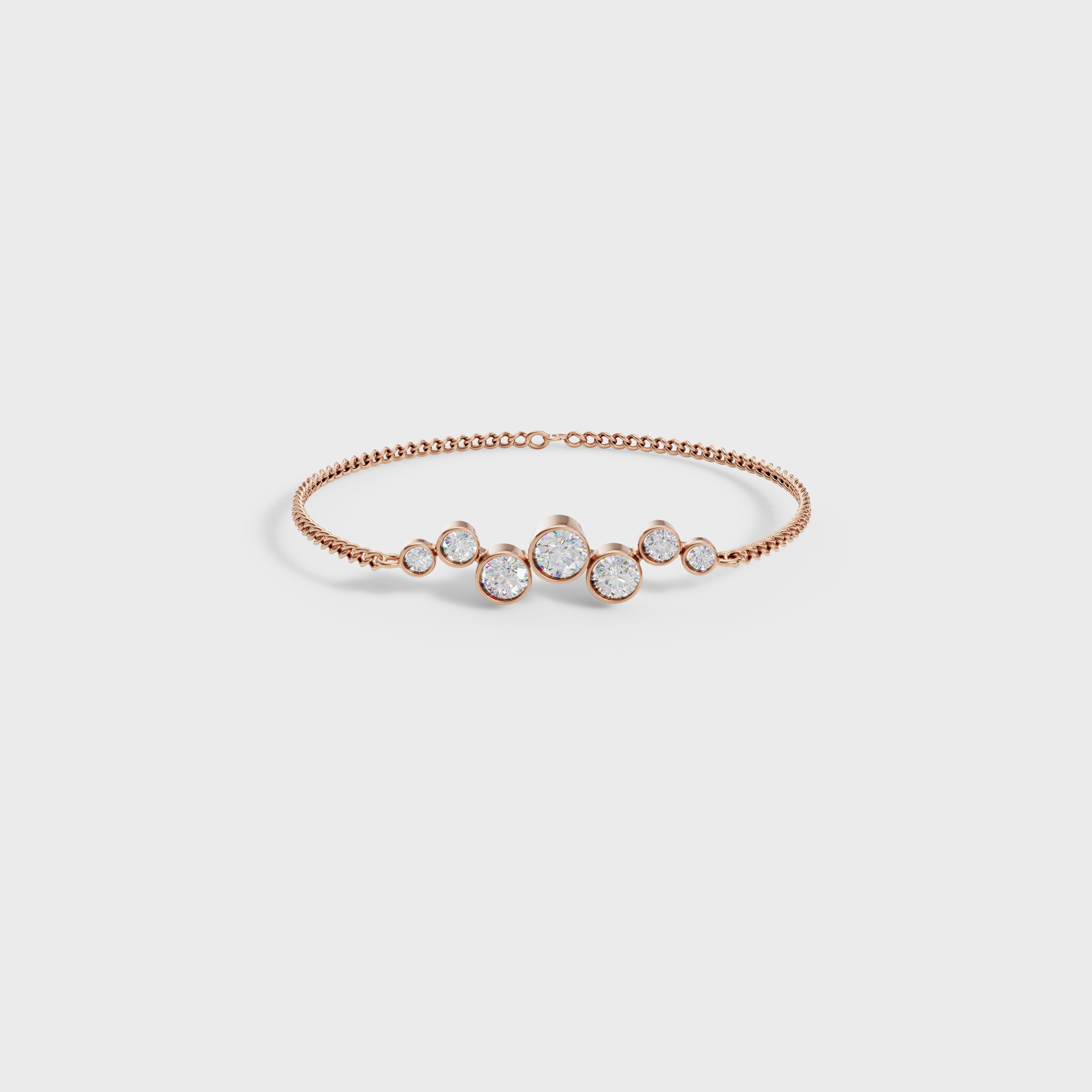 Sparkling Bezel Set Crystal Bracelet