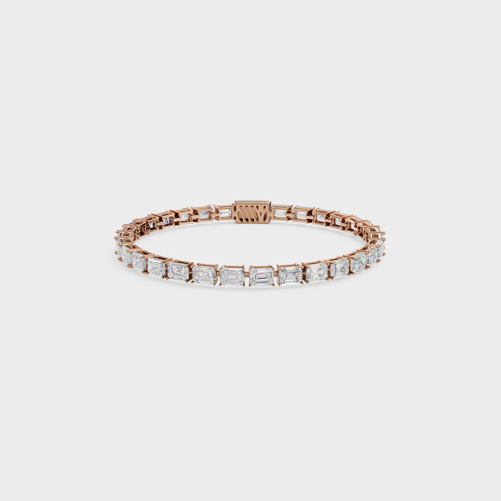 Classic Emerald Cut Diamond Bracelet