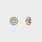 Radial Baguette Diamond Studs Earrings