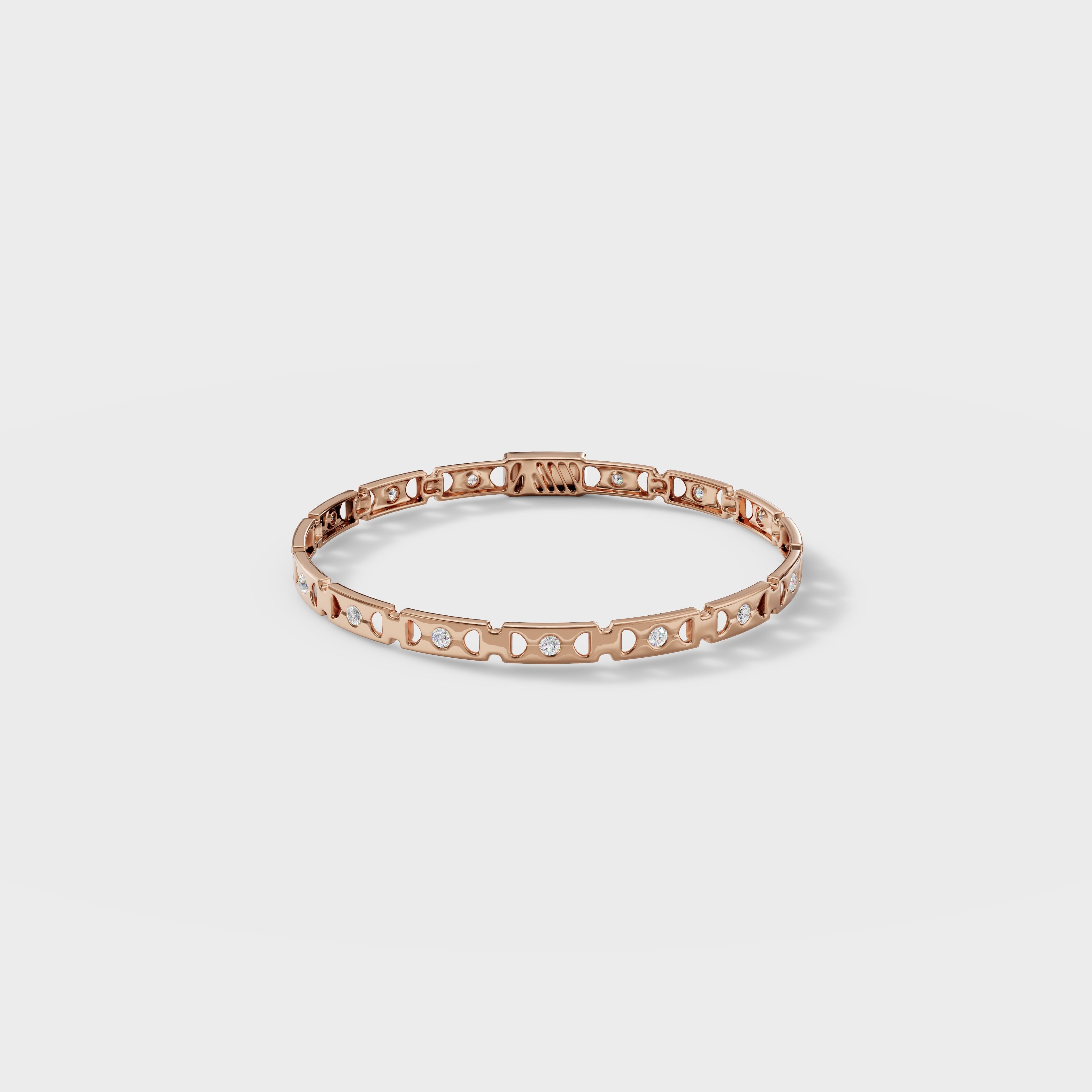Aurora Round Cut Tennis Bracelet