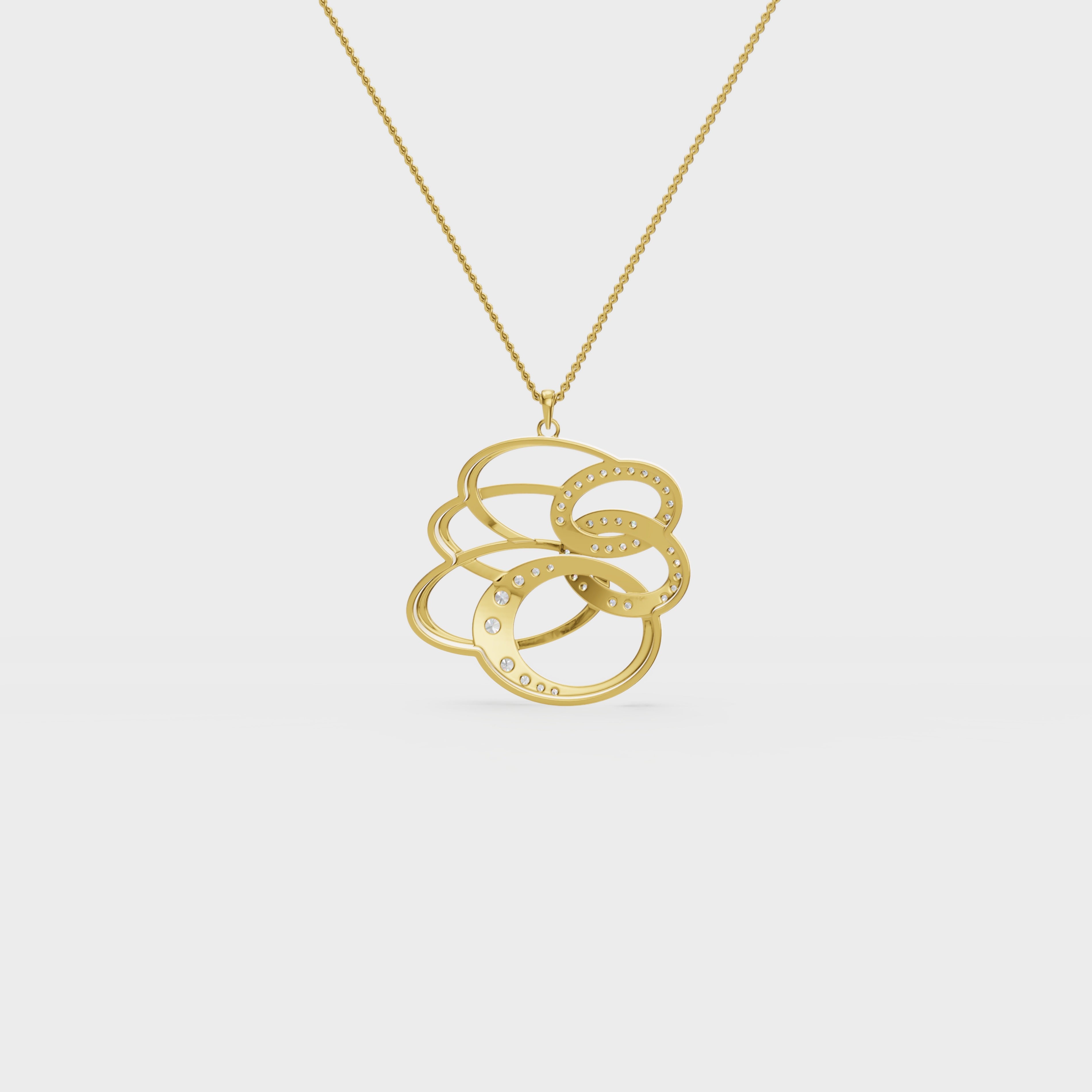 Figure Dual Swirl Pendant