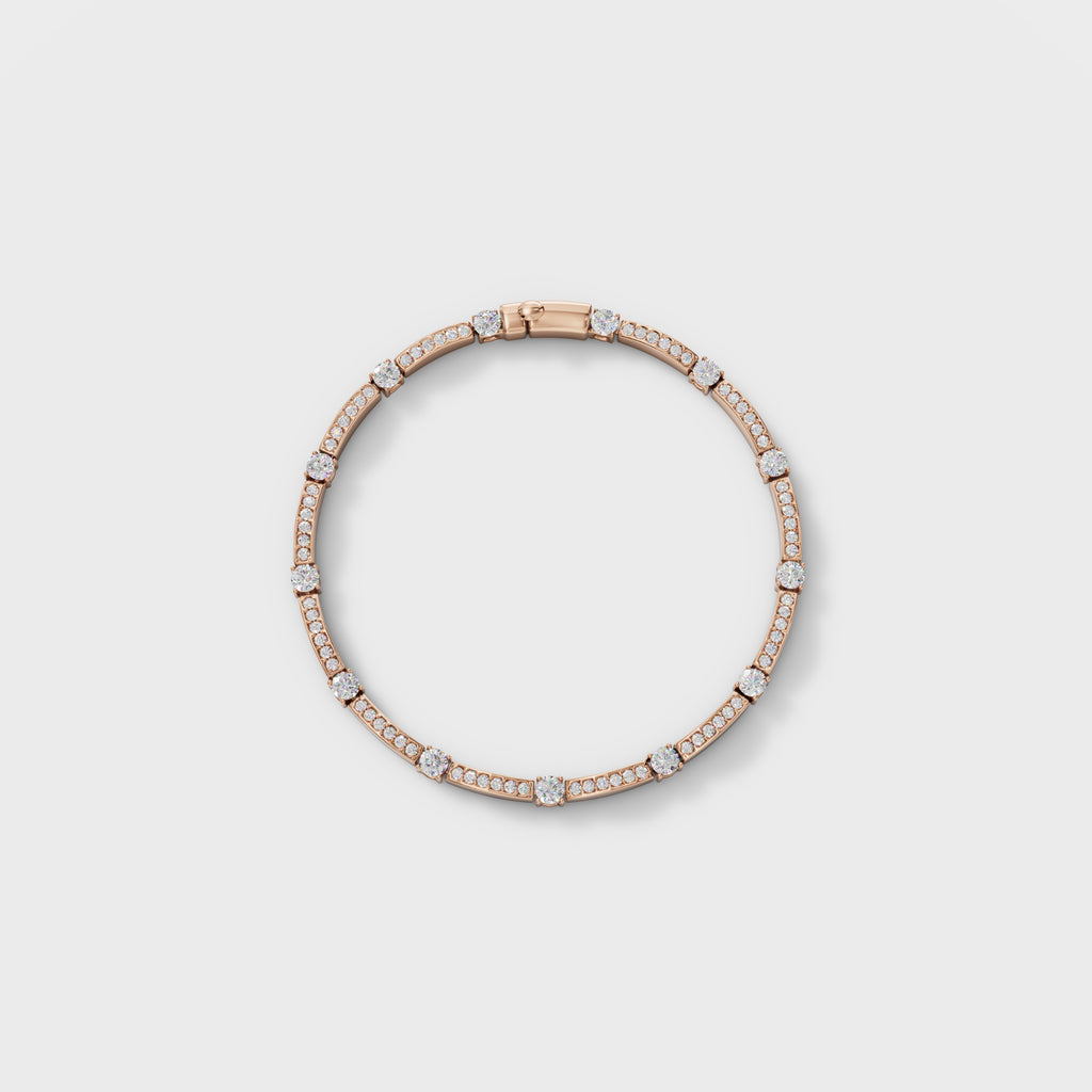 Diamond Station Cuff Bracelet