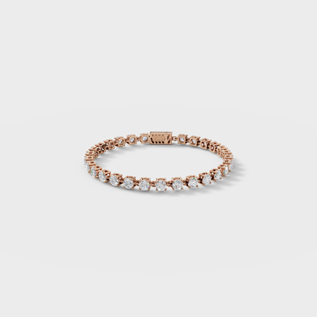 Round Cut Diamond Tennis Bracelet