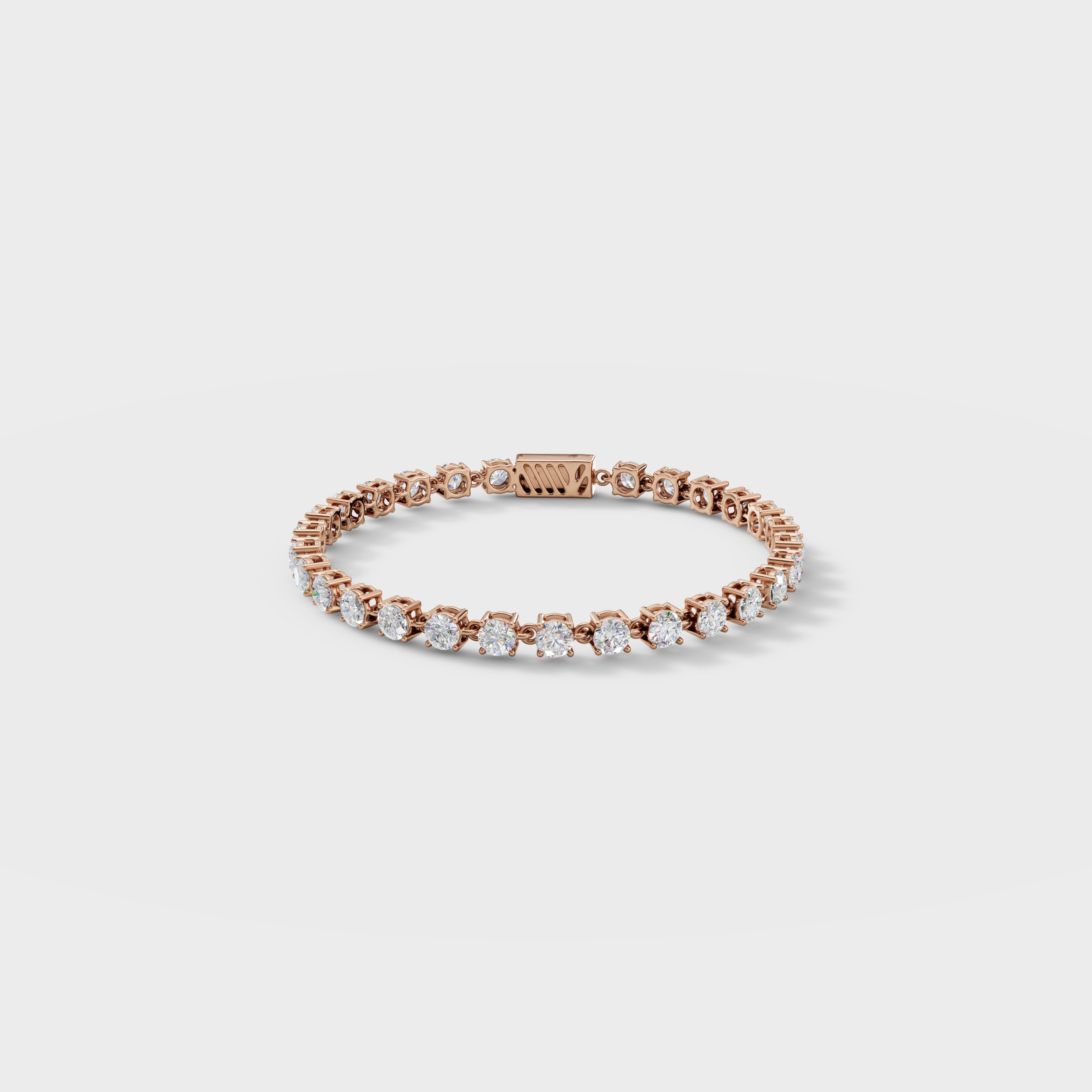 Round Cut Diamond Tennis Bracelet