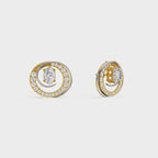 2 in One Oval cut stud & Earrings