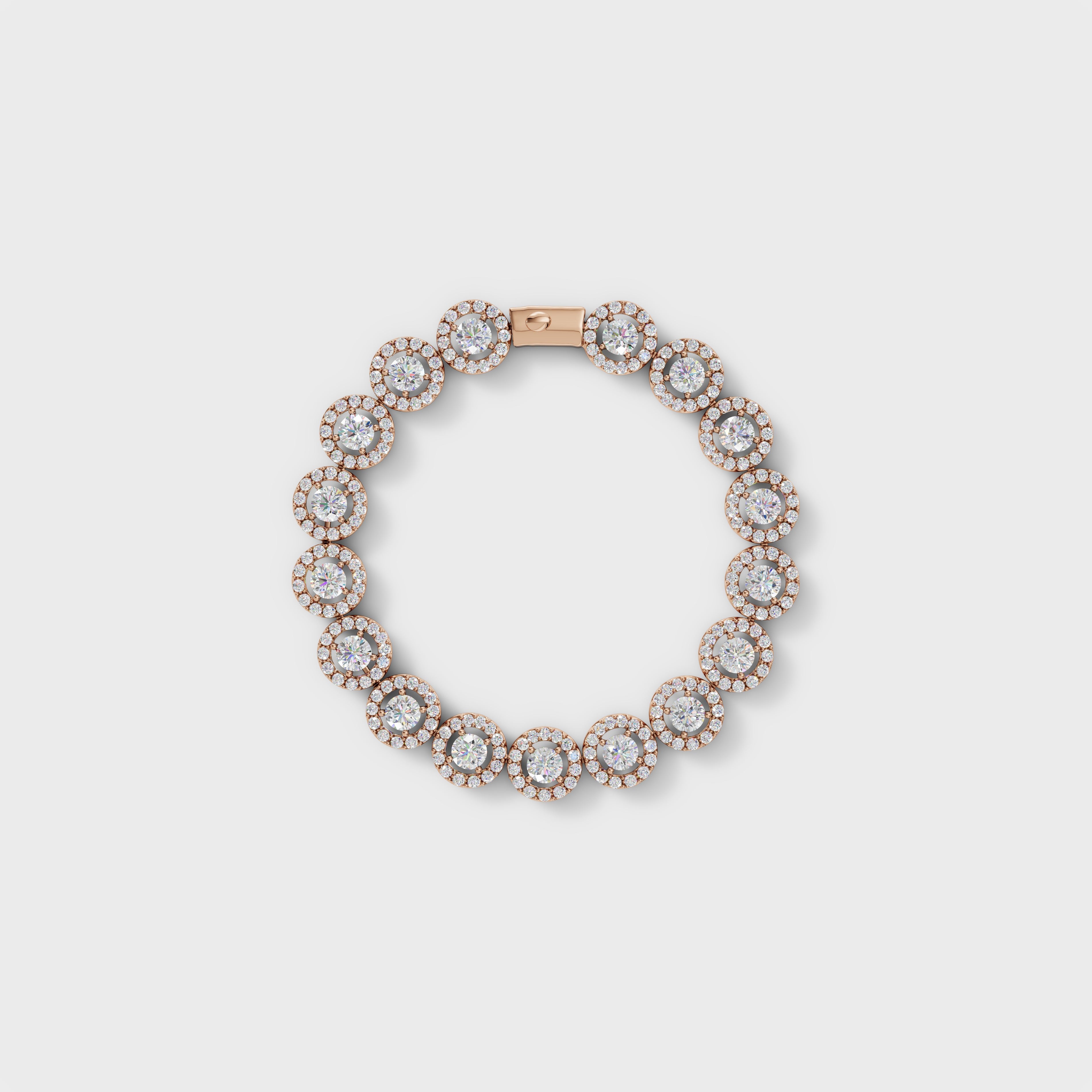 Halo Diamond Bracelet