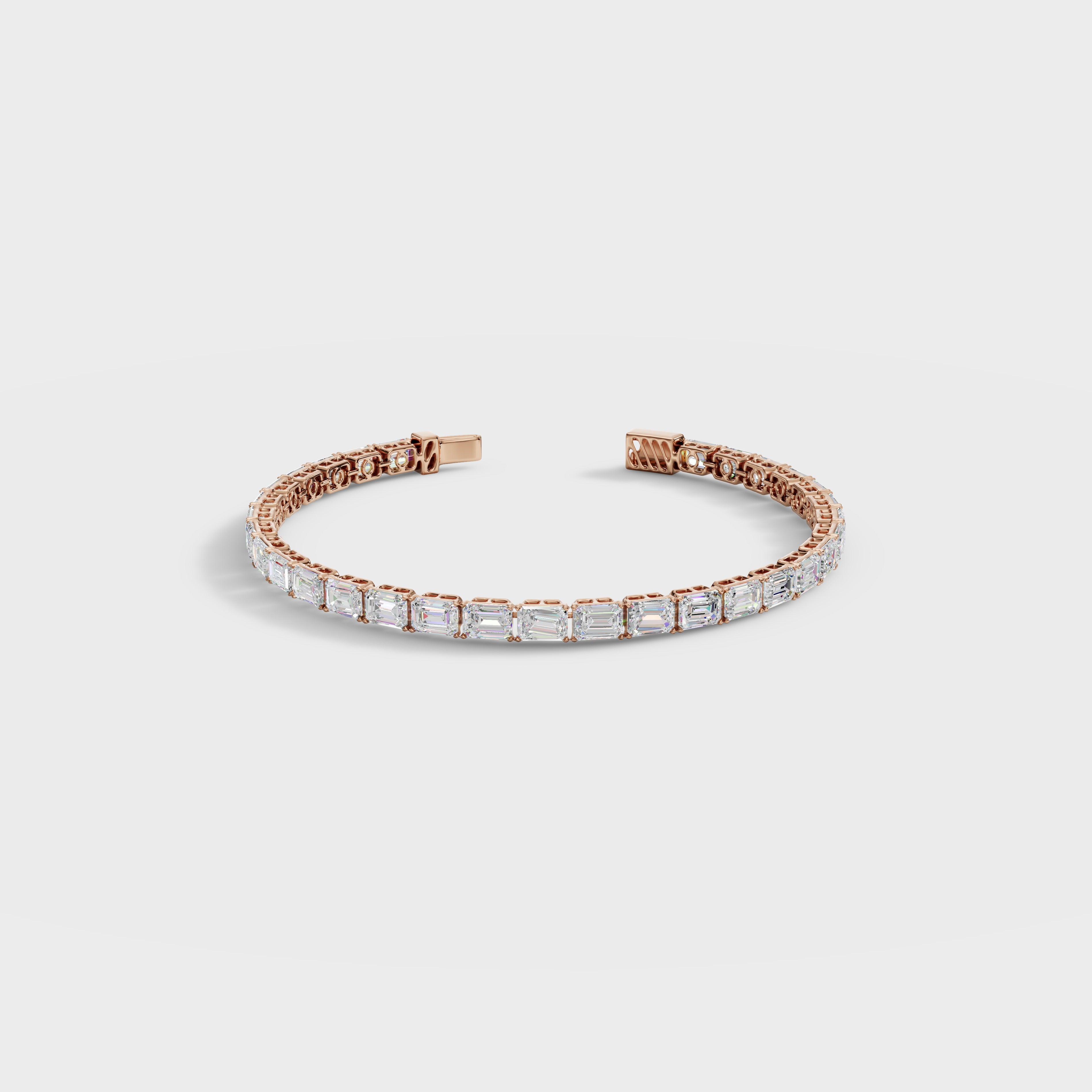 Classic Emerald Cut Diamond Bracelet