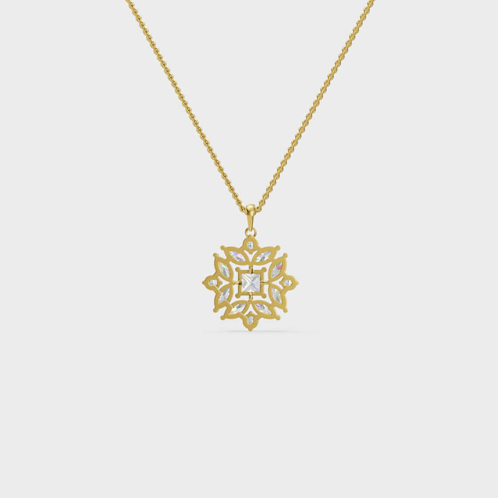 Geometric bloom pendant