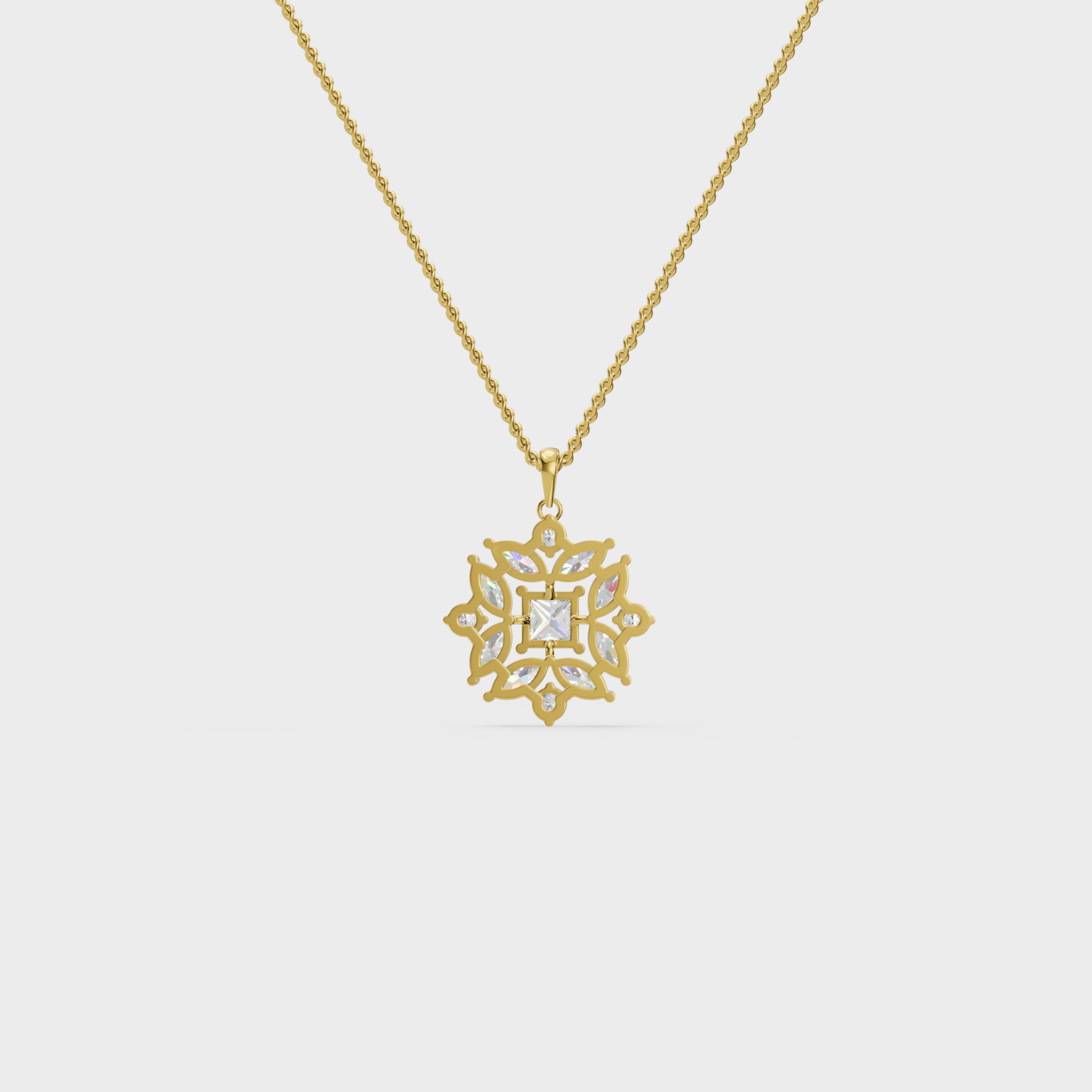 Geometric bloom pendant