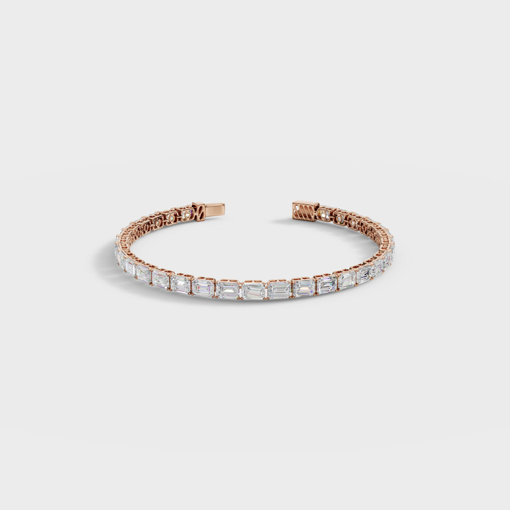 Classic Emerald Cut Diamond Bracelet