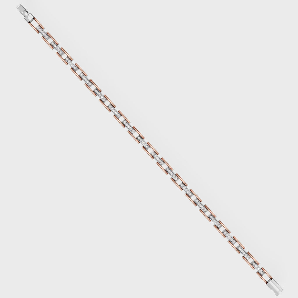 Dual-Tone Link Charm Bracelet