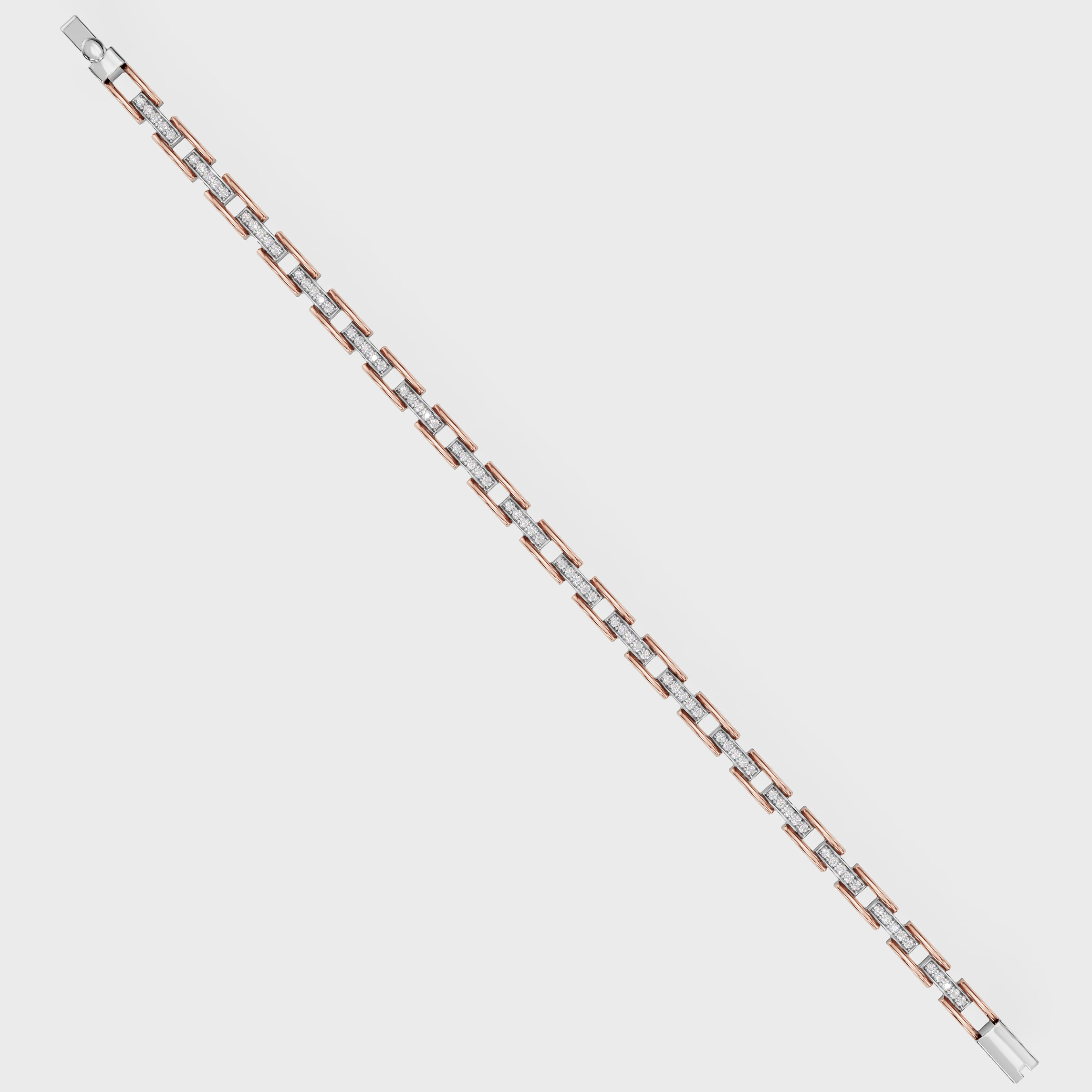 Dual-Tone Link Charm Bracelet