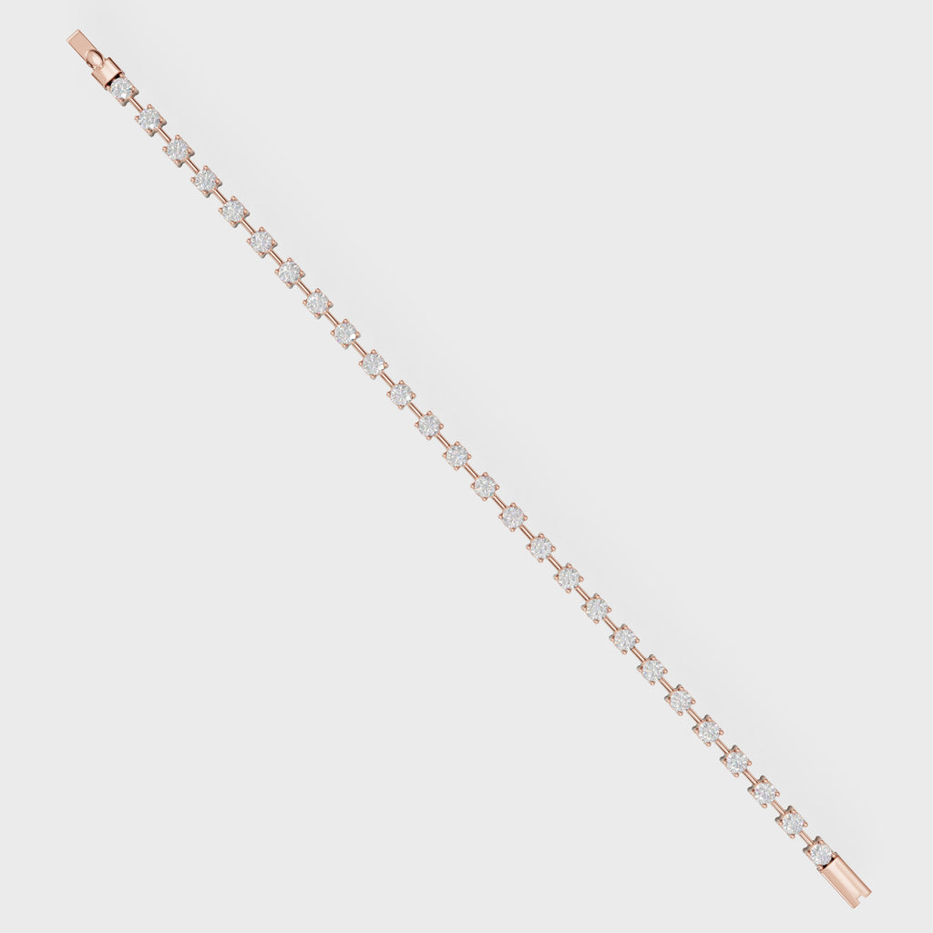Prong-Set Diamond Tennis Cuff