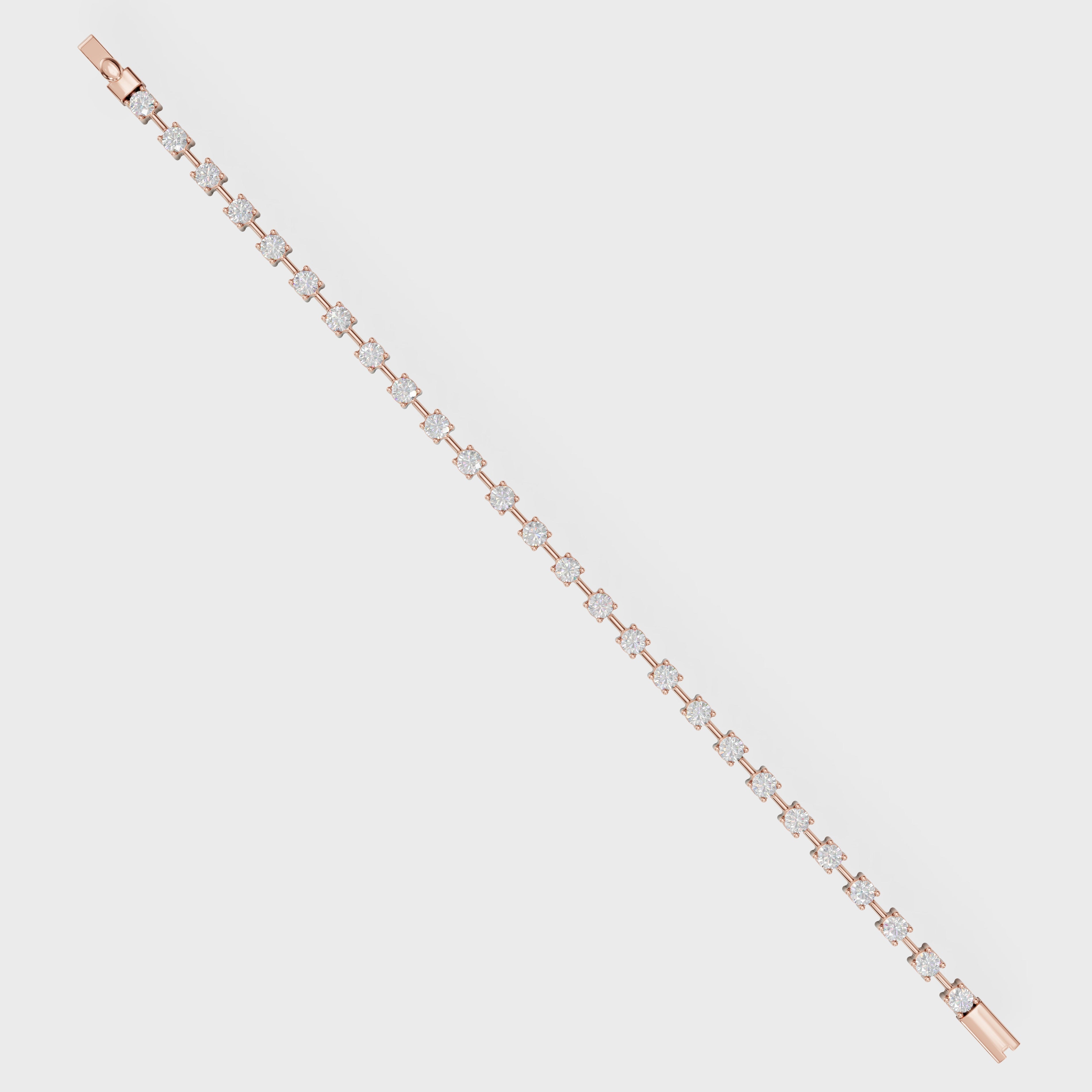 Prong-Set Diamond Tennis Cuff