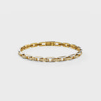 Dual-Tone Link Charm Bracelet