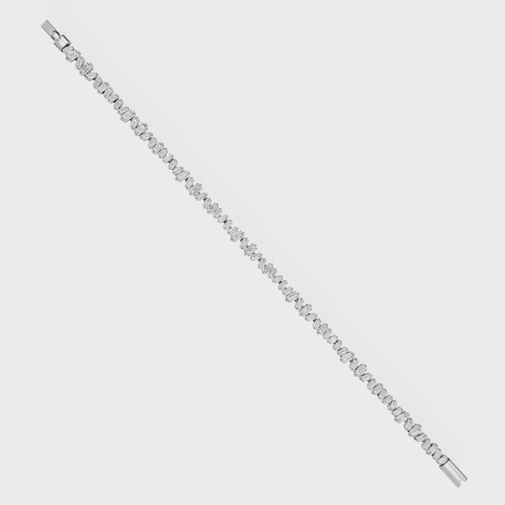 Linear Luxe Baguette Cut Bracelet