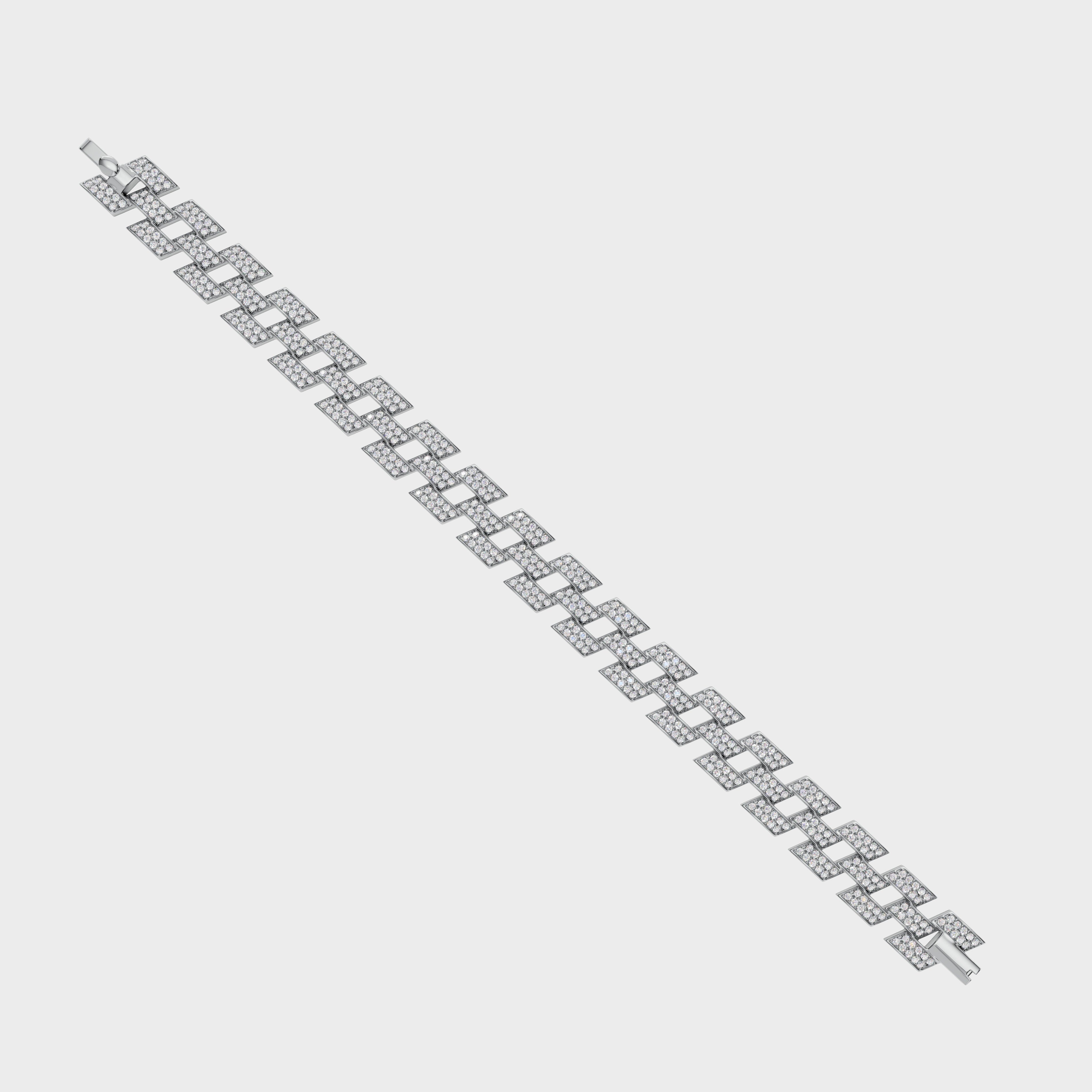 Pave Diamond Link Bracelet