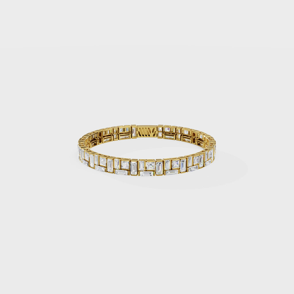 Men's Baguette Diamond Bracelet