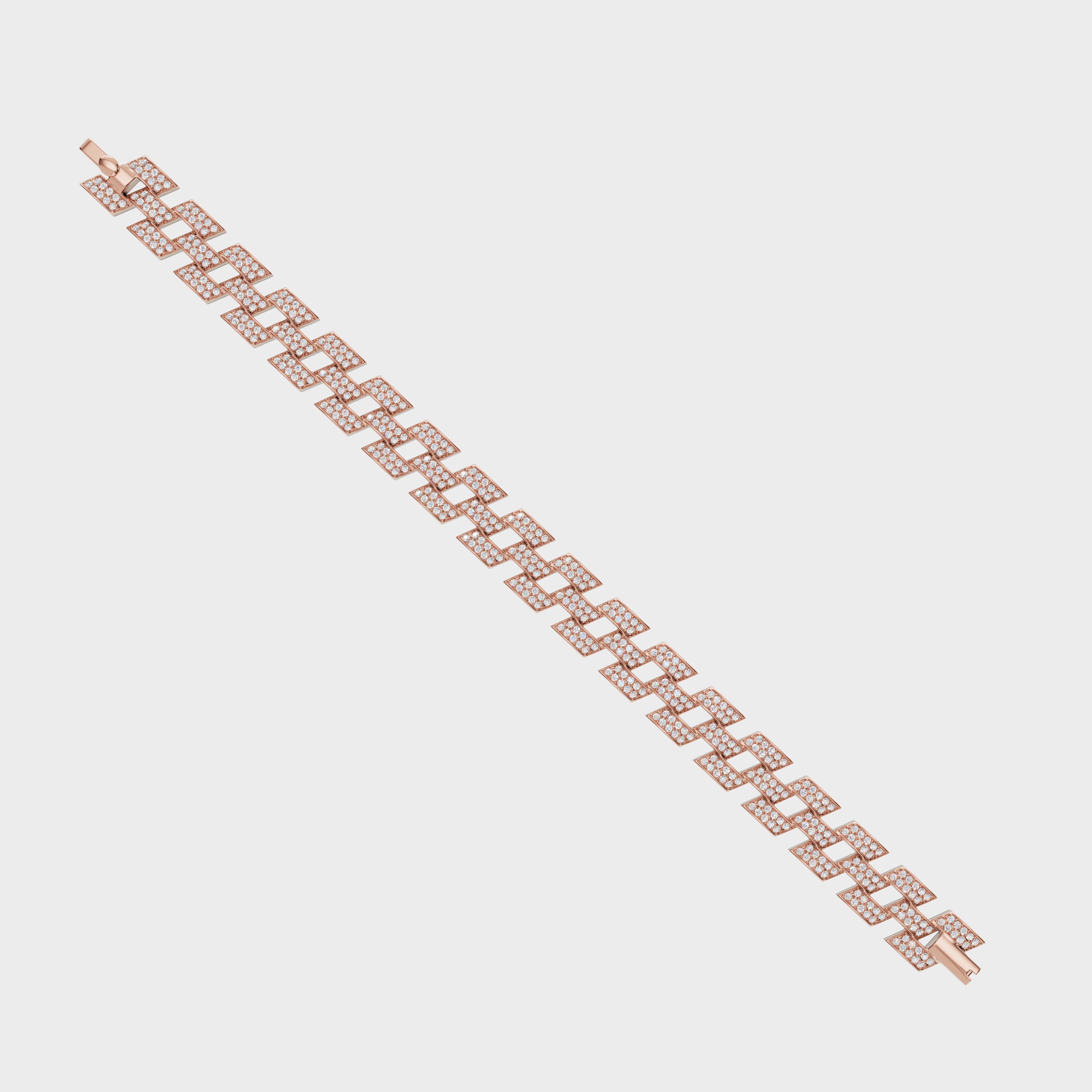 Pave Diamond Link Bracelet