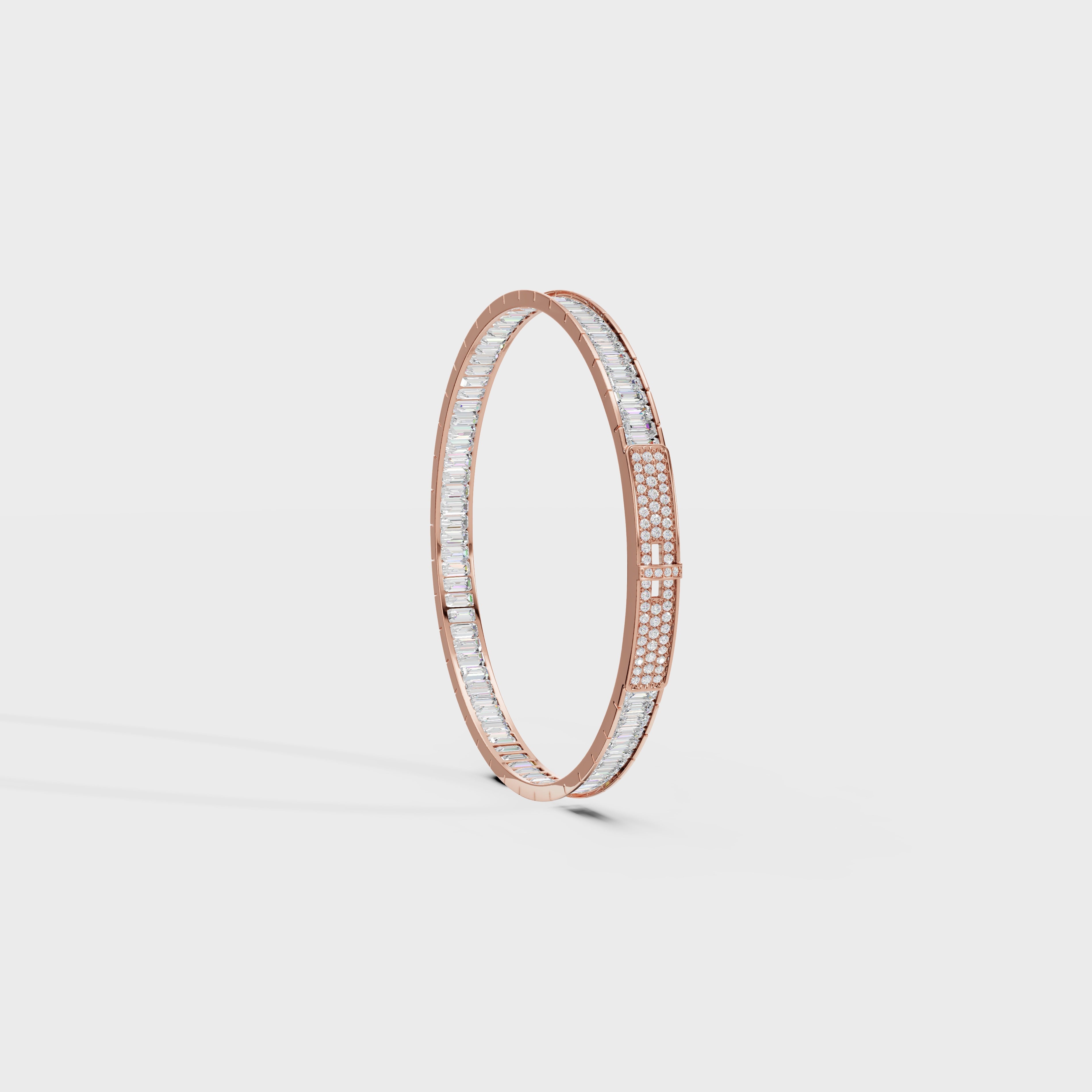 Eternity Baguette Luxe Men's Bangle