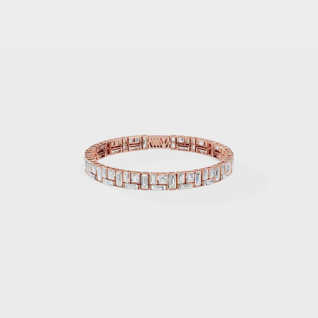 Men's Baguette Diamond Bracelet