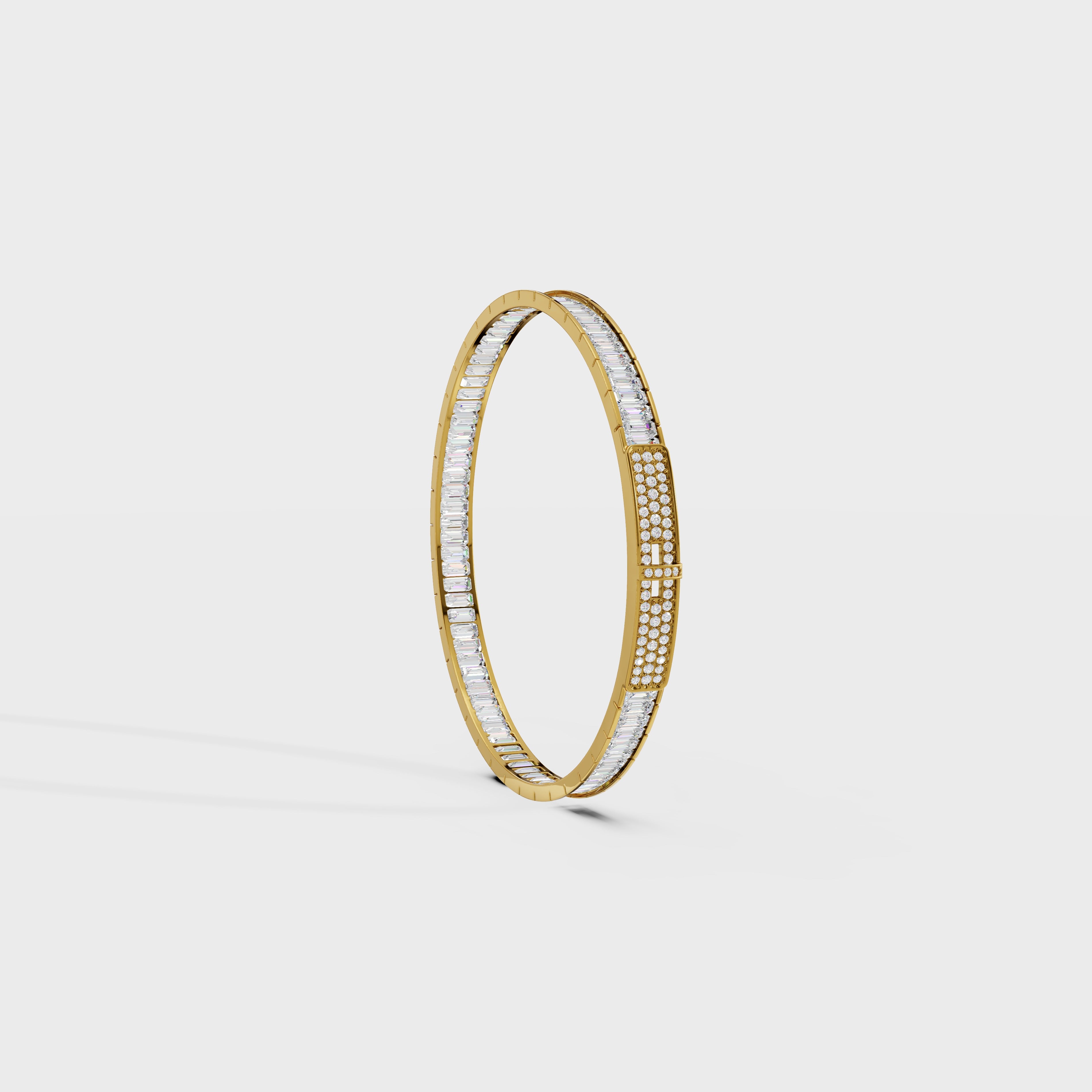 Eternity Baguette Luxe Men's Bangle