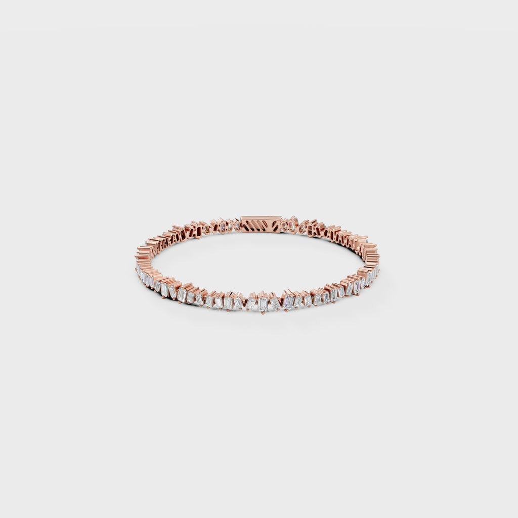 Linear Luxe Baguette Cut Bracelet